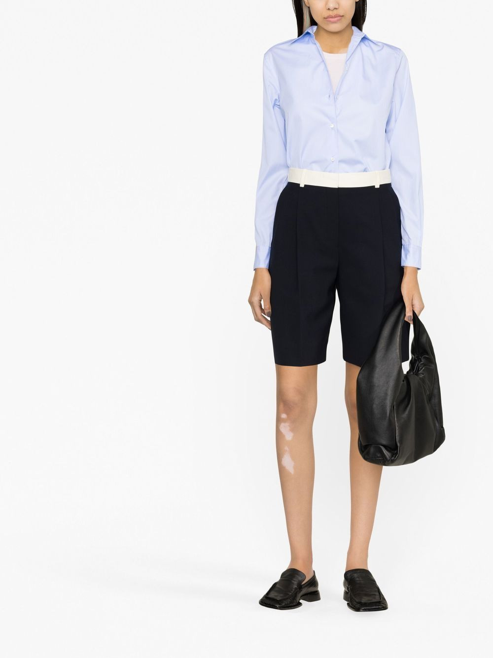 long-sleeved button-up shirt - 2