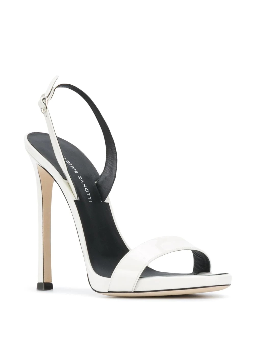 patent high heel sandals  - 2