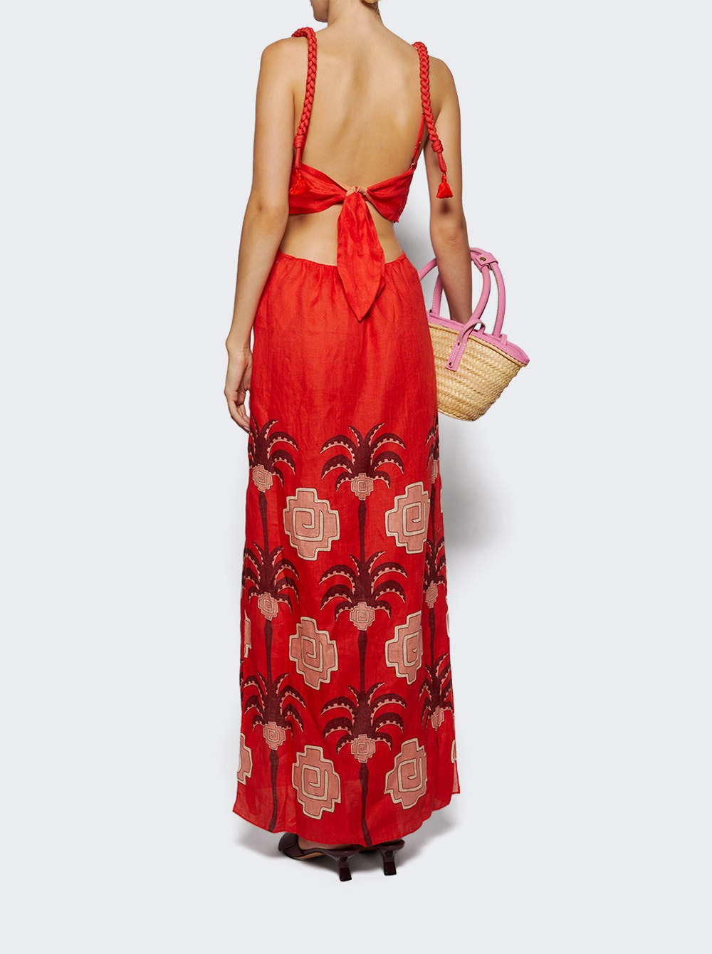 Beach Harmony Maxi Dress Red And Wine - 4
