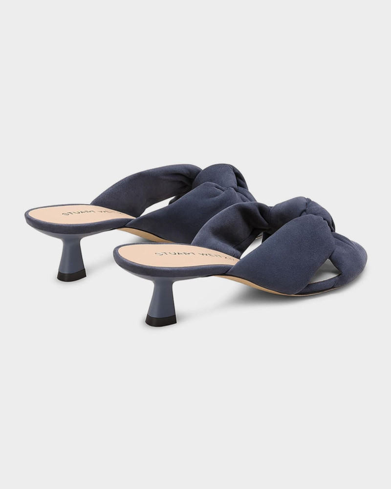 Stuart Weitzman 50mm Soplaya Suede Mule Sandals outlook