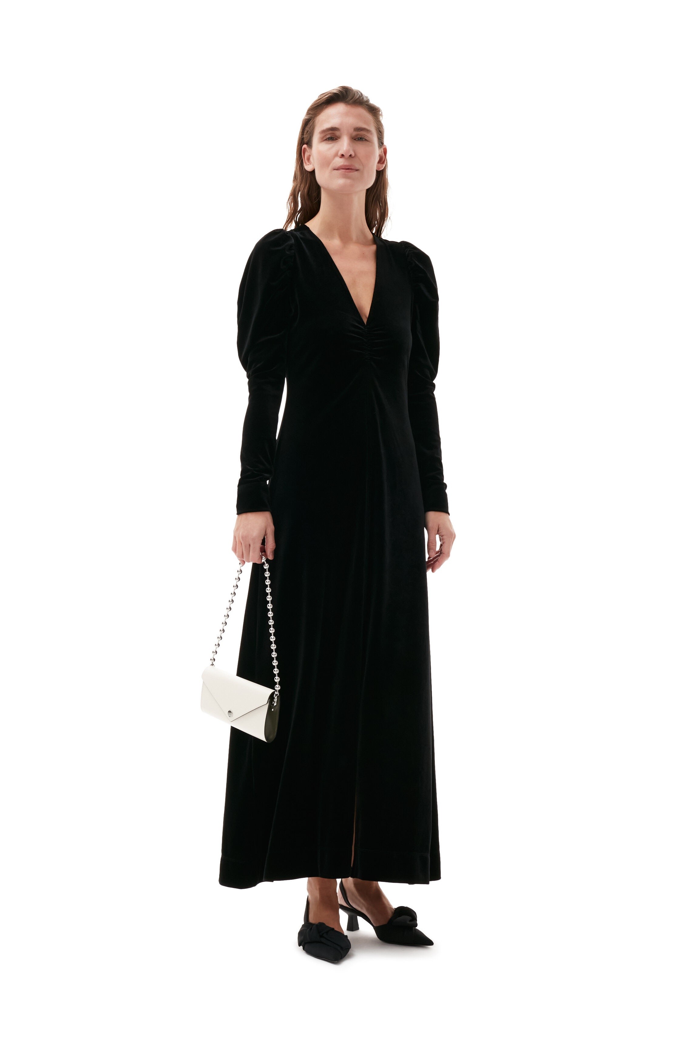 LONG VELVET DRESS - 5