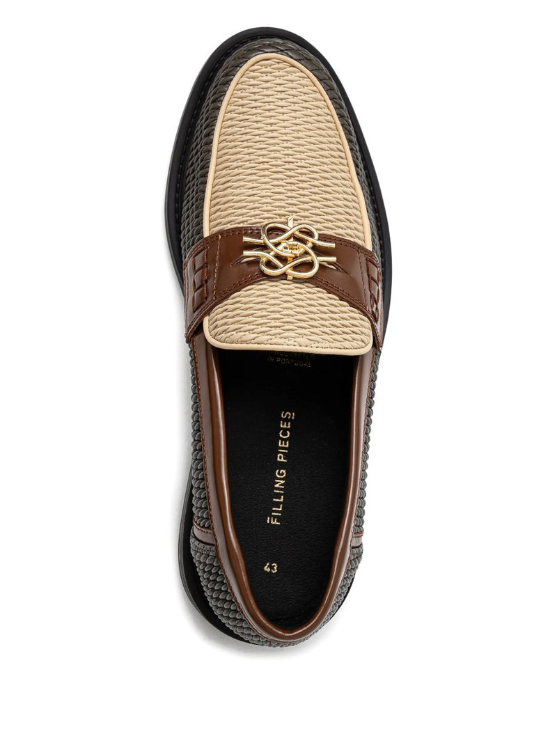 Reed woven-panel loafers 4