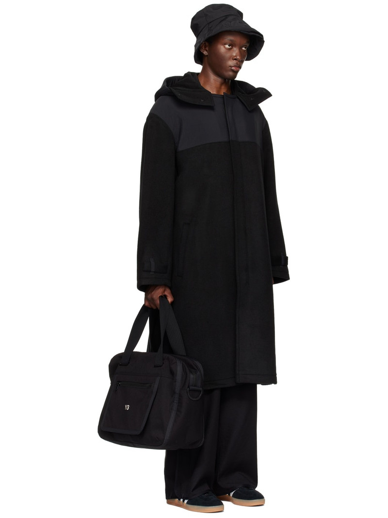 Black Paneled Coat 2