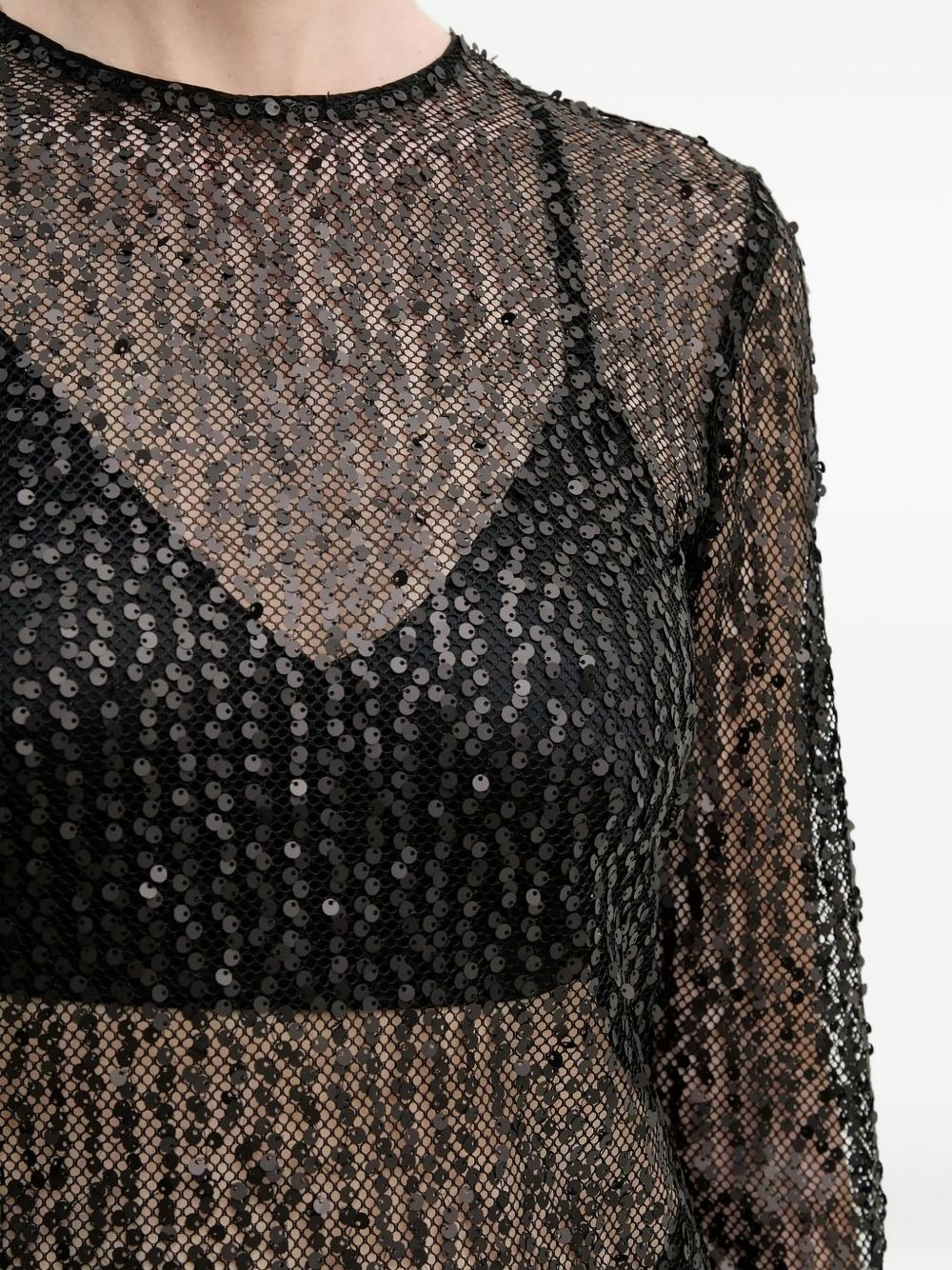 Samadda sequin-embellished midi dress - 4