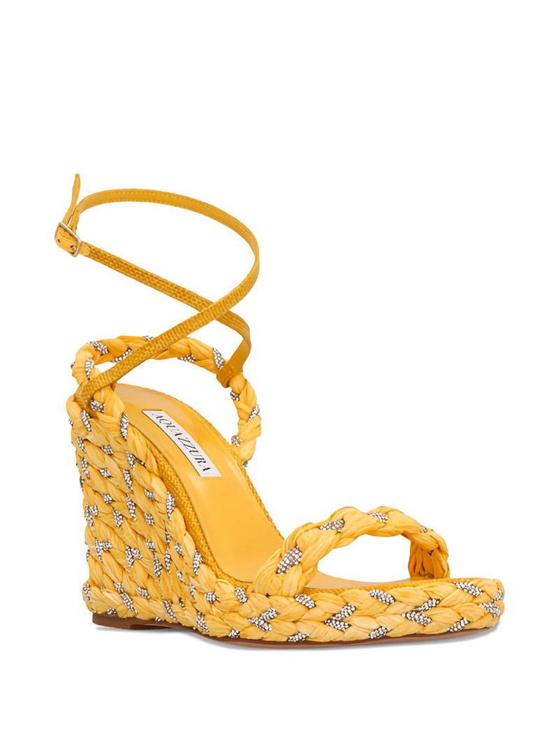 AQUAZZURA woven wedge sandals outlook