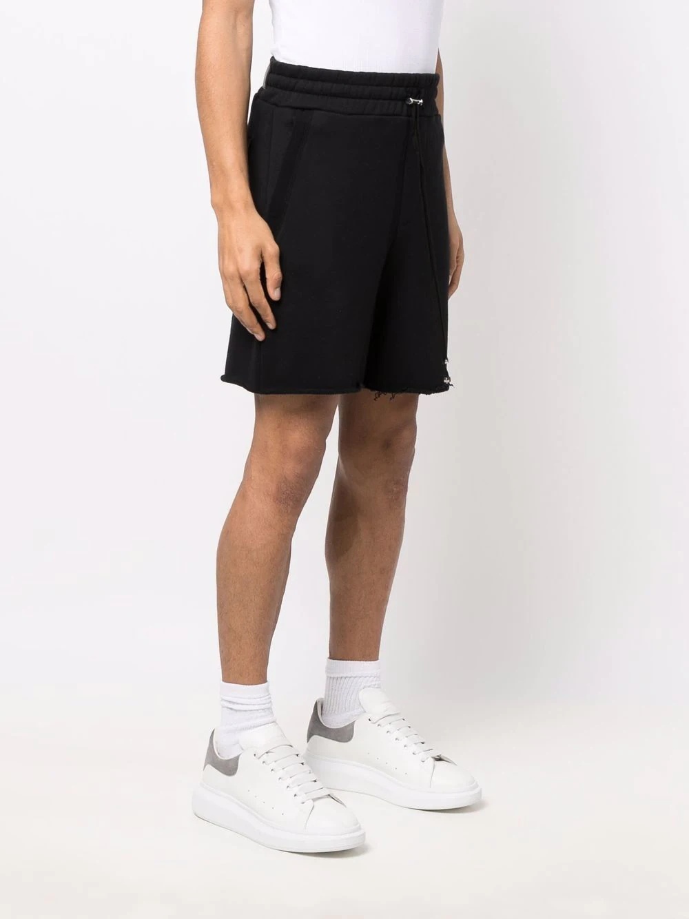 cotton logo-print track shorts - 3