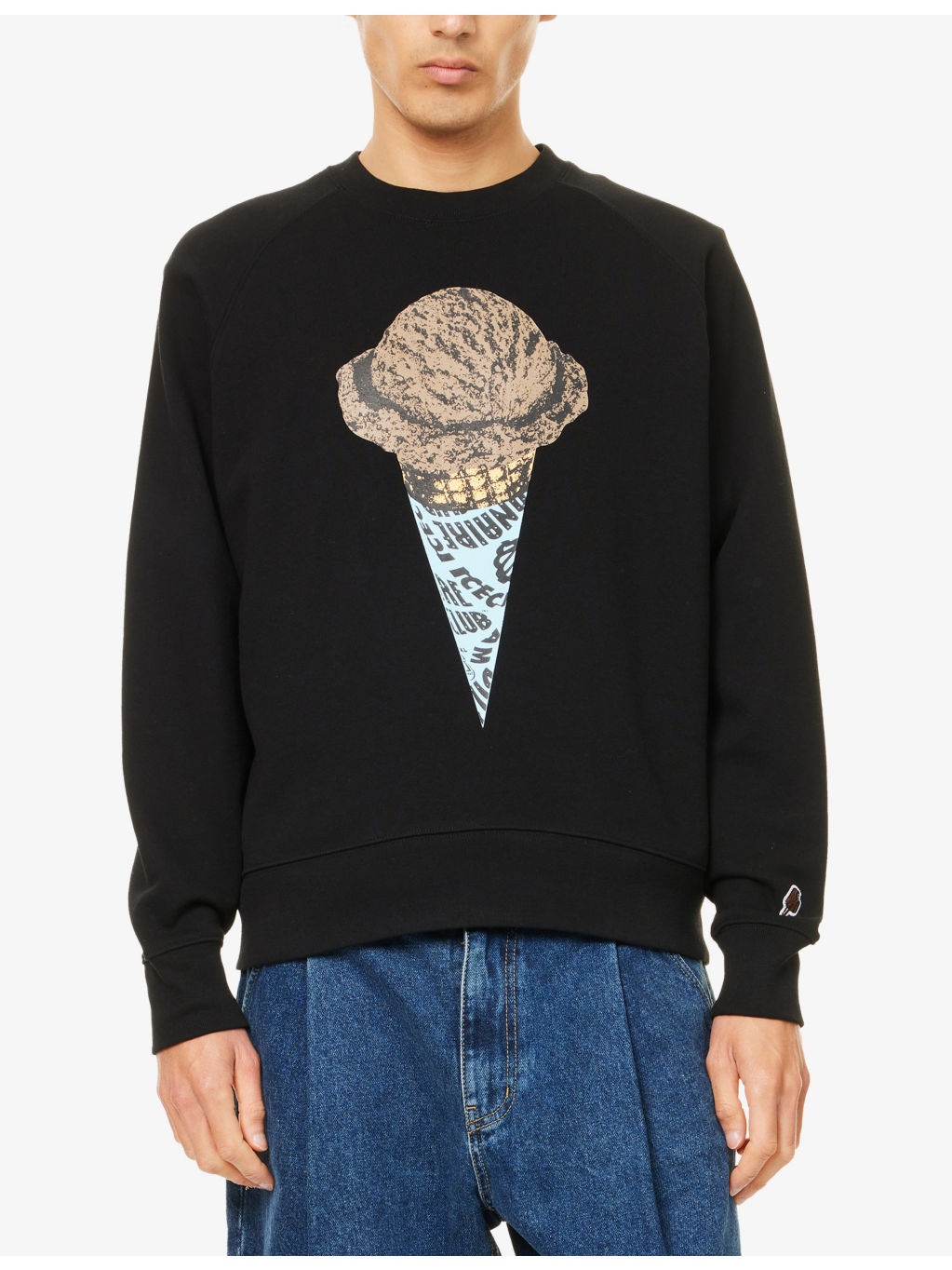 Cone Crewneck Cotton-Jersey Sweatshirt - 3