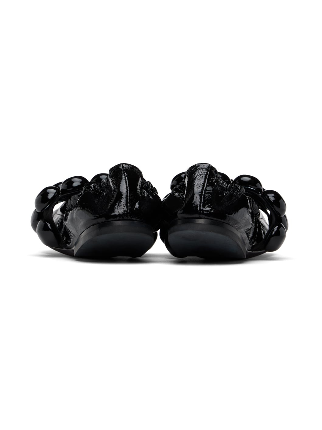 Black Sphere Ballerina Flats - 2
