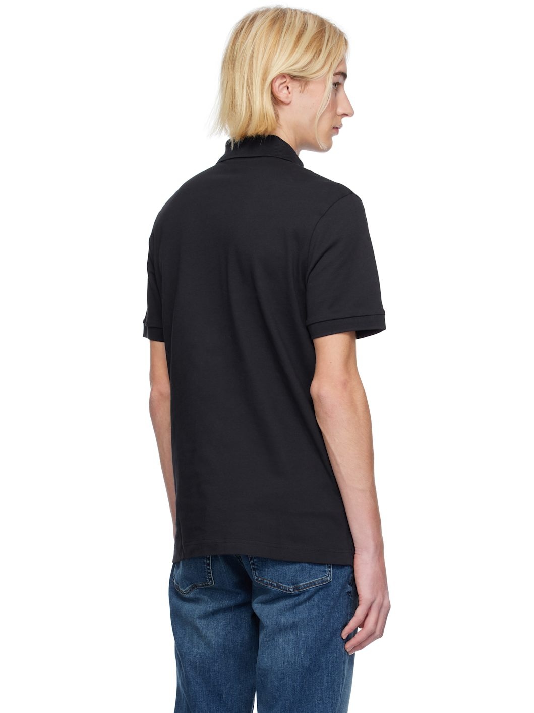 Navy Logo Patch Polo - 3
