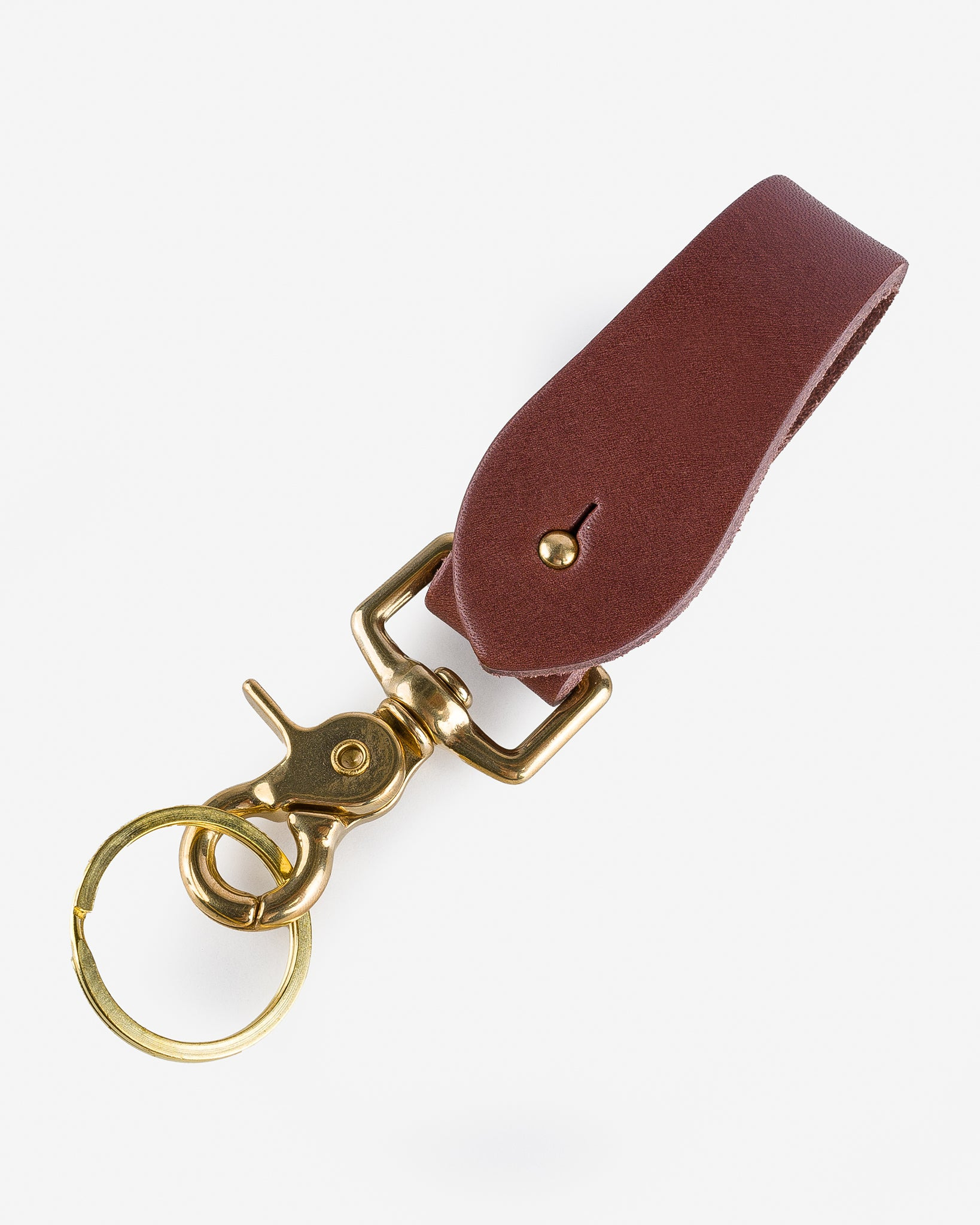 OGL-FOB-BRN OGL Leather Key Fob - Brown - 1
