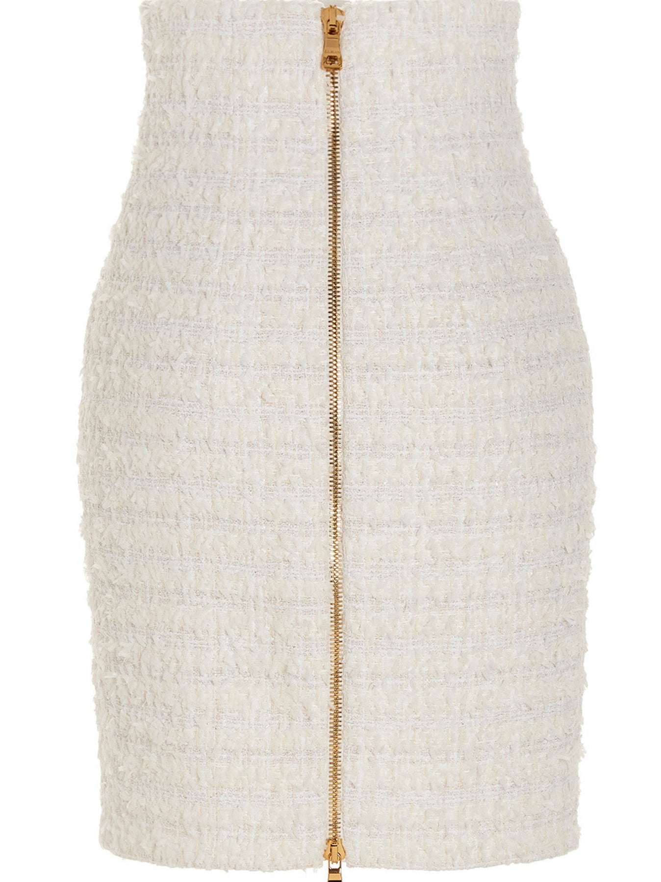 Logo button tweed skirt - 2