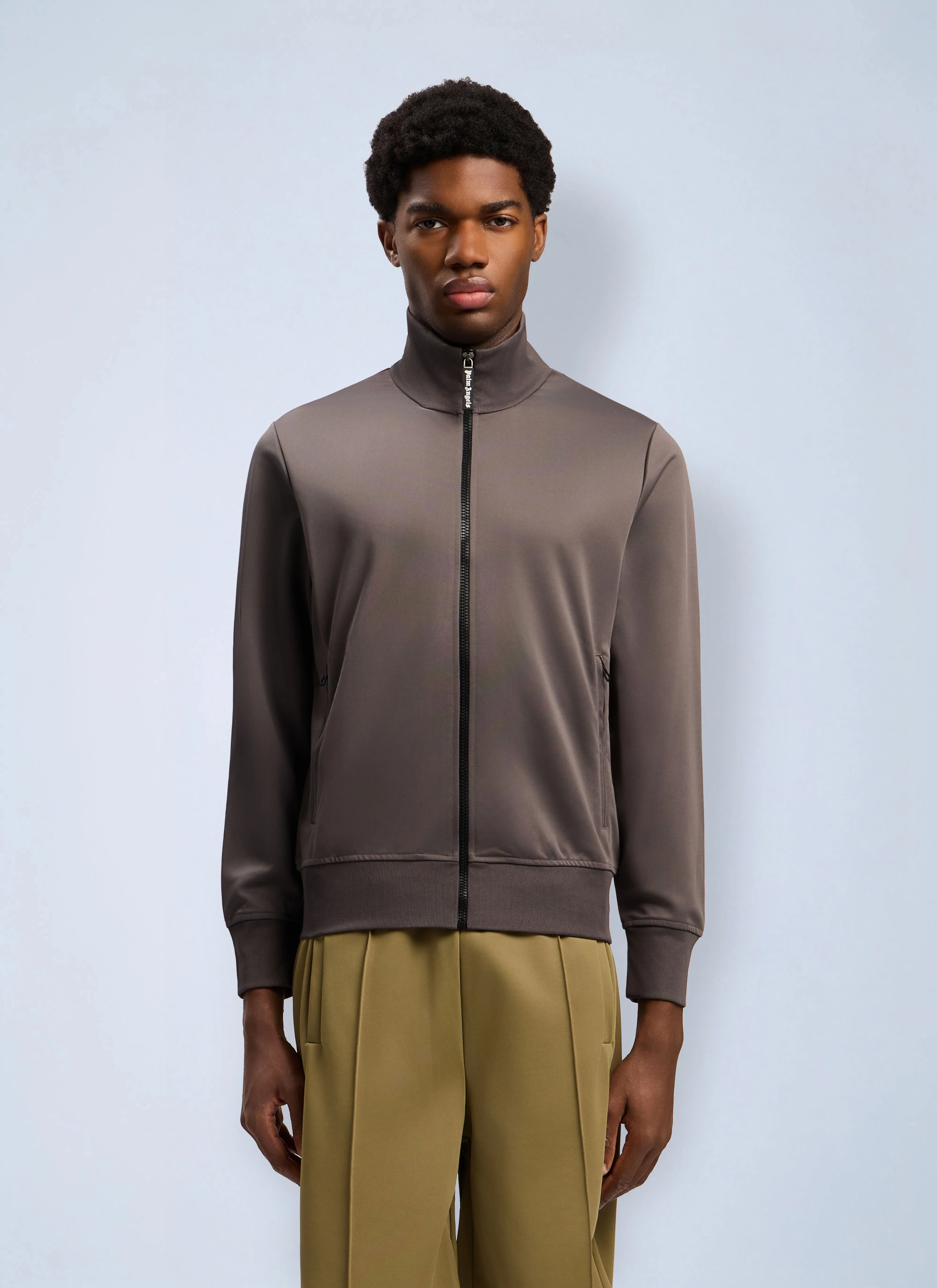 Back Curved Logo Track Jacket - 1