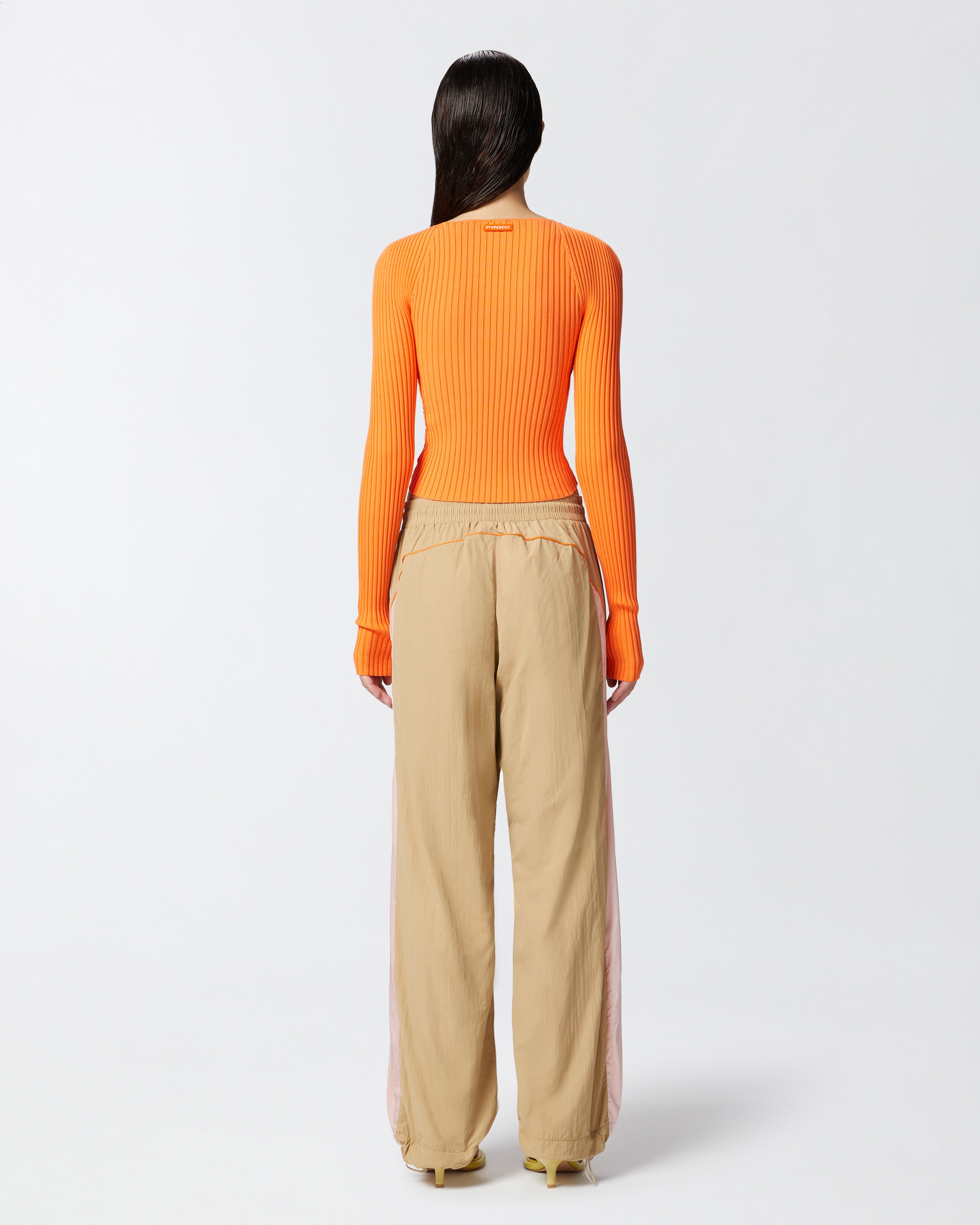 SLIM-FIT RIBBED CARDIGAN WITH SUNNY DESIGN - 4