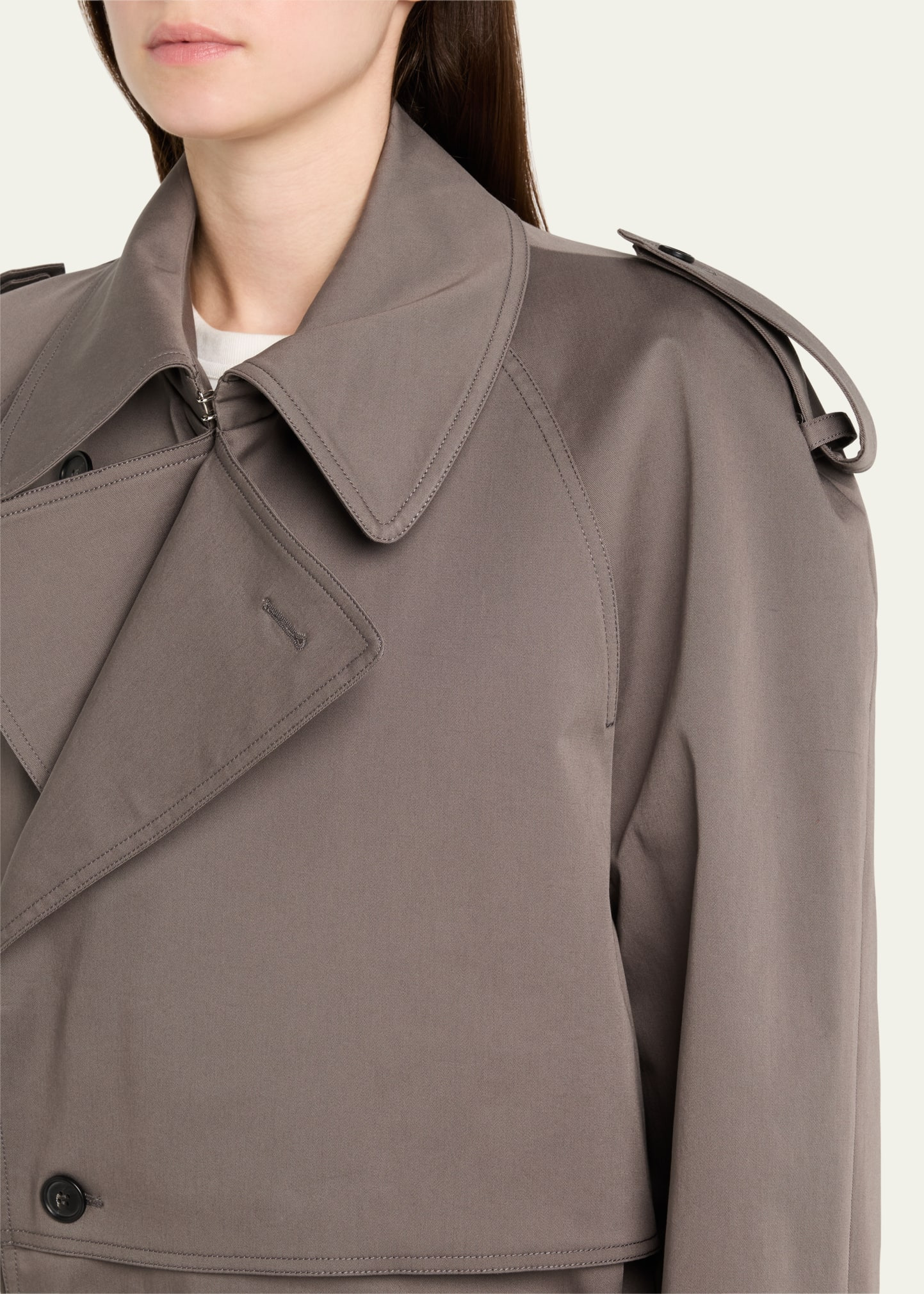 Boxy Trench-Style Sports Jacket - 5