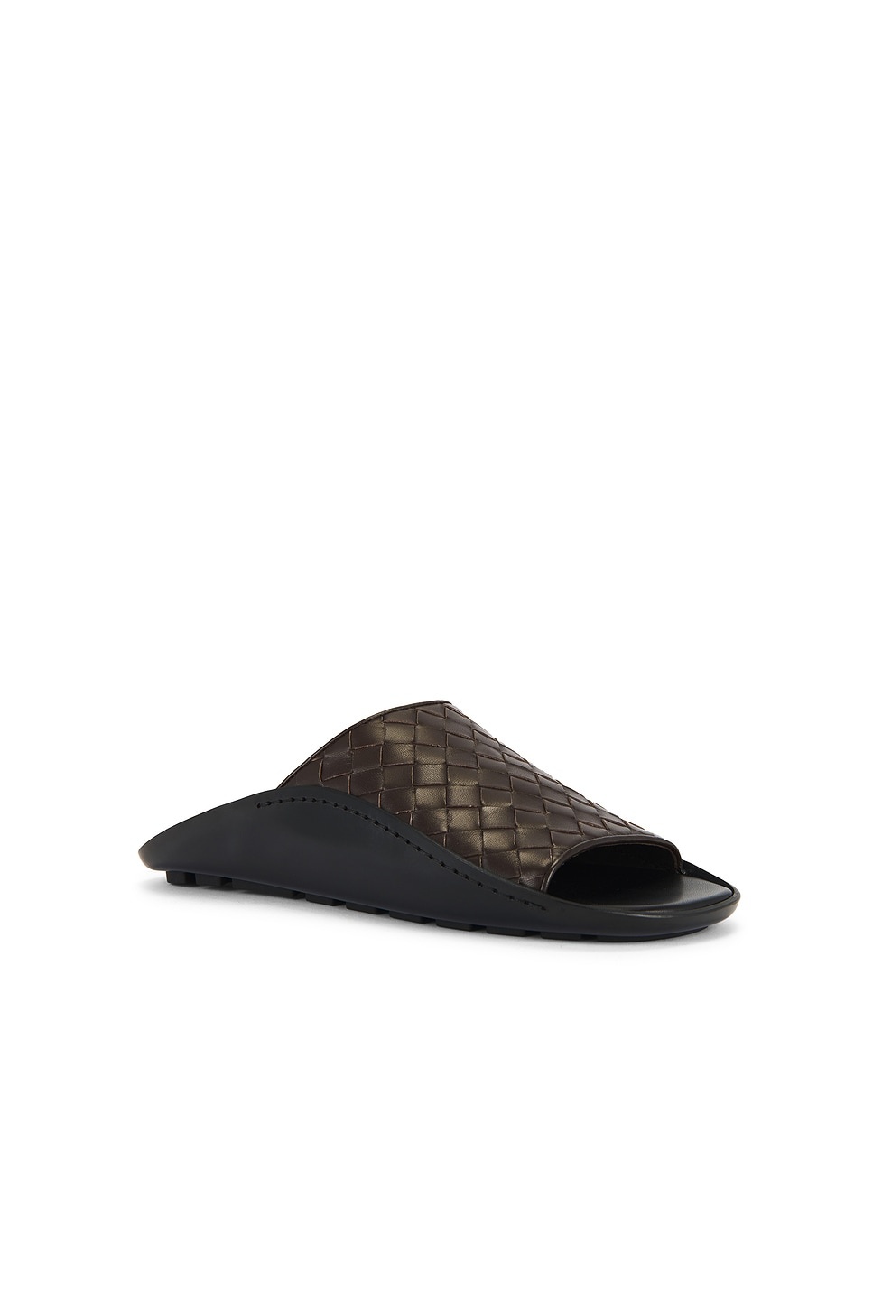 Nappa Opaque Weave Mule Sandal - 2