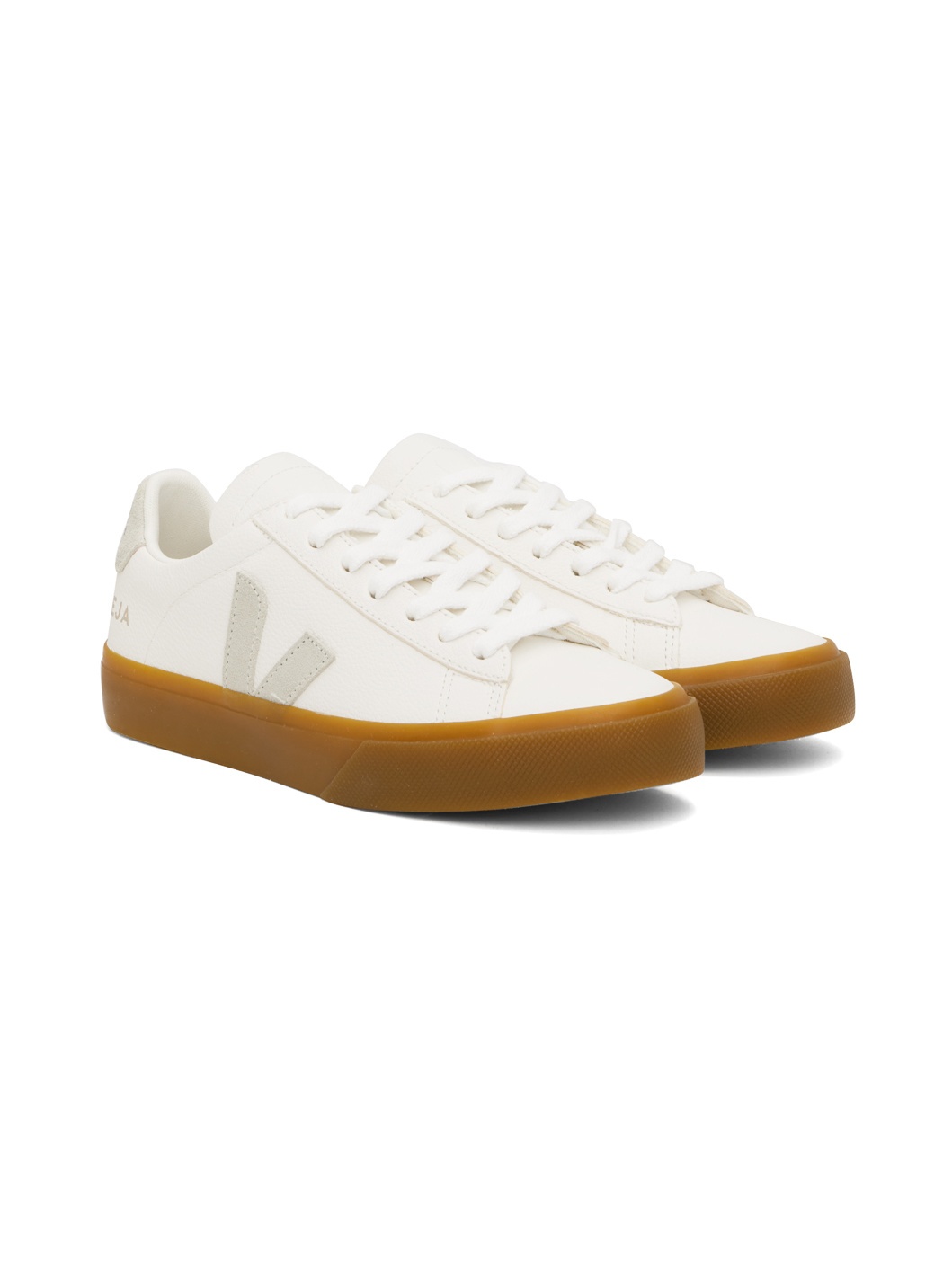 White Campo Leather Sneakers - 4