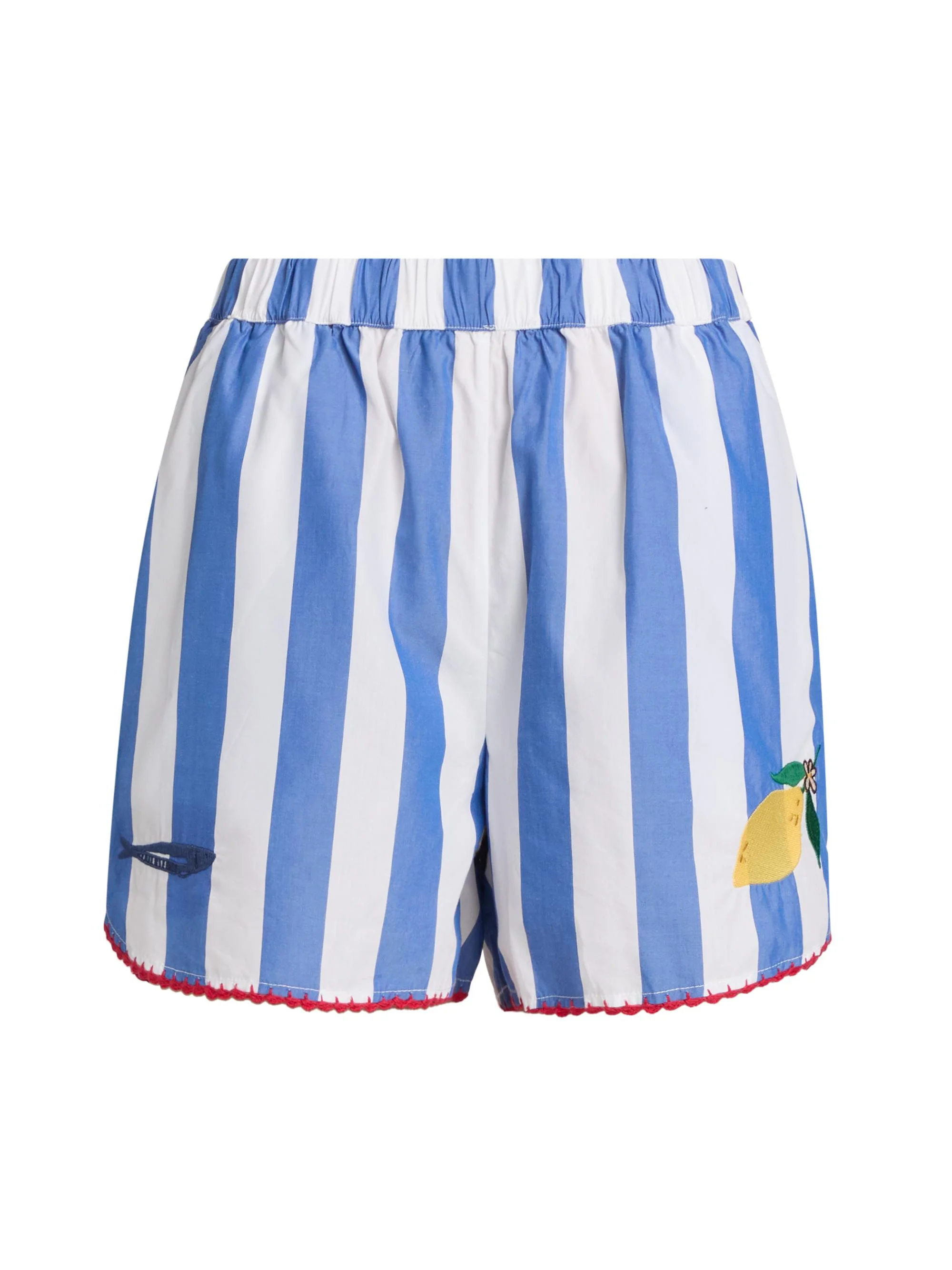Women's Cam Striped Stretch-Cotton Shorts - Dolce Vita Embroidery - 1