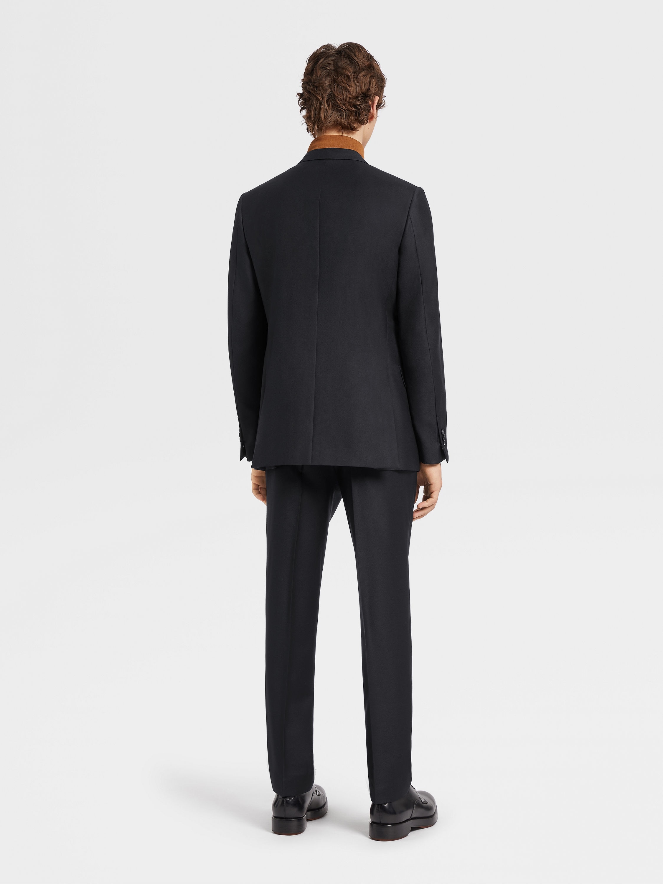 NAVY BLUE TROFEO™ WOOL SUIT - 4