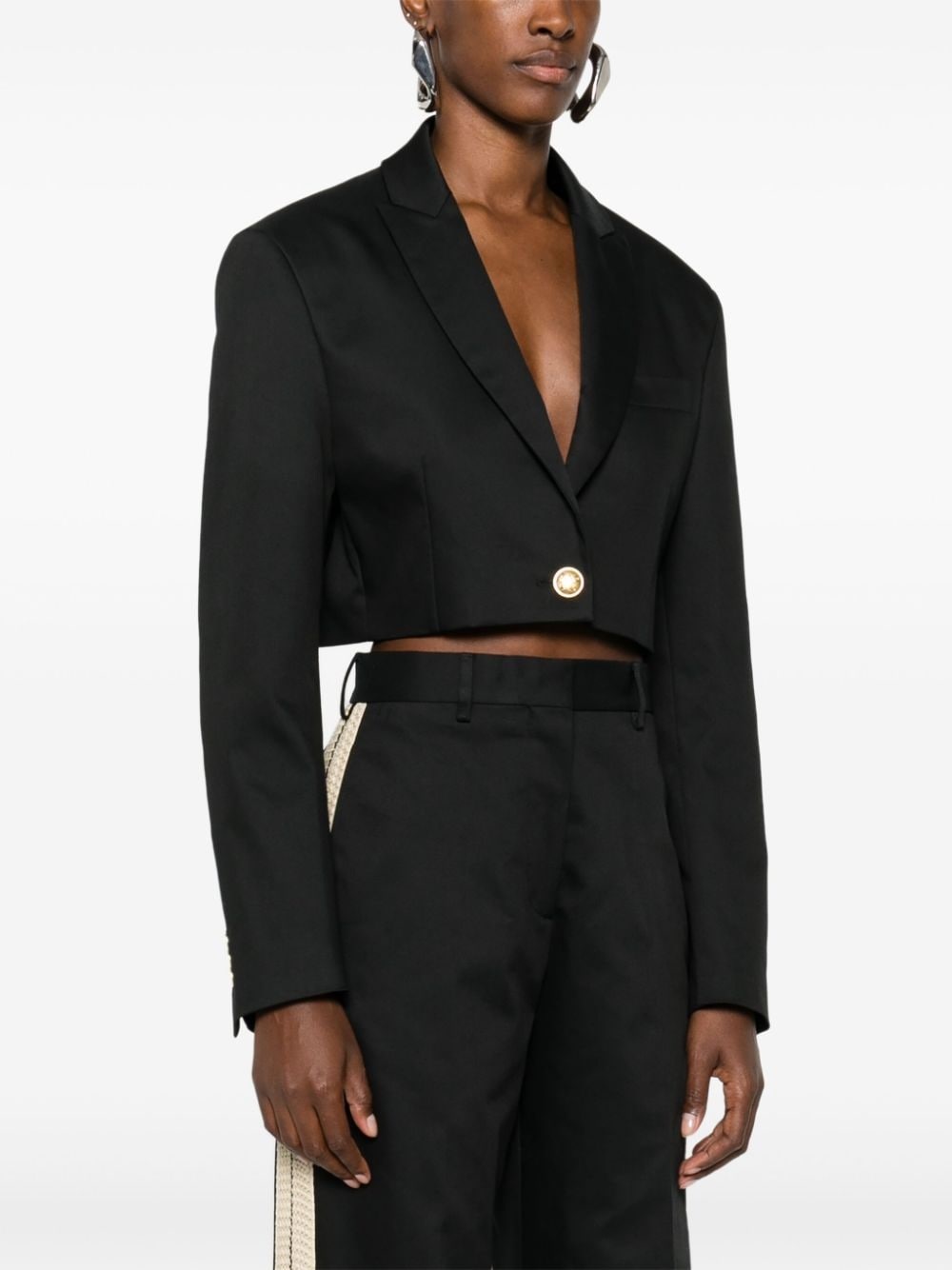 cropped blazer - 3