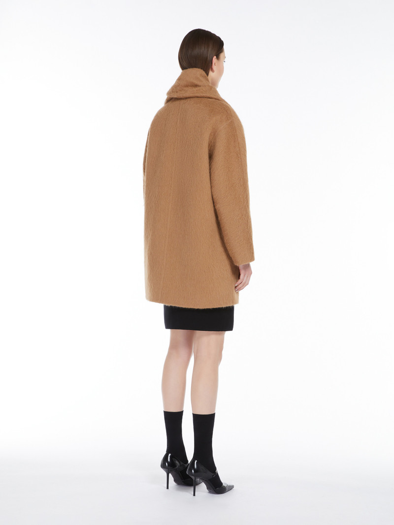 FIUMANA Alpaca and wool jacket with scarf 4
