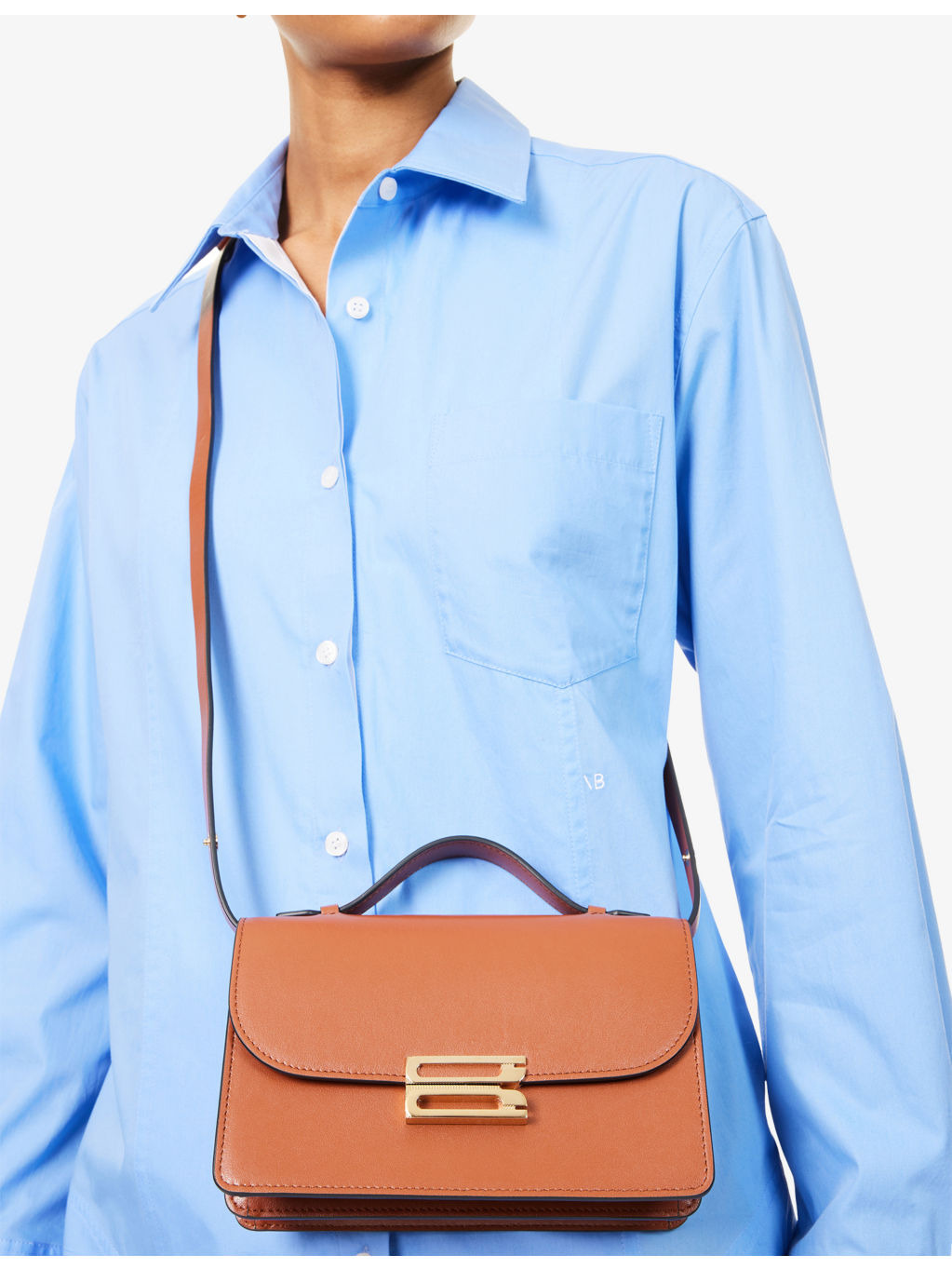 Dorian mini leather cross-body bag - 6