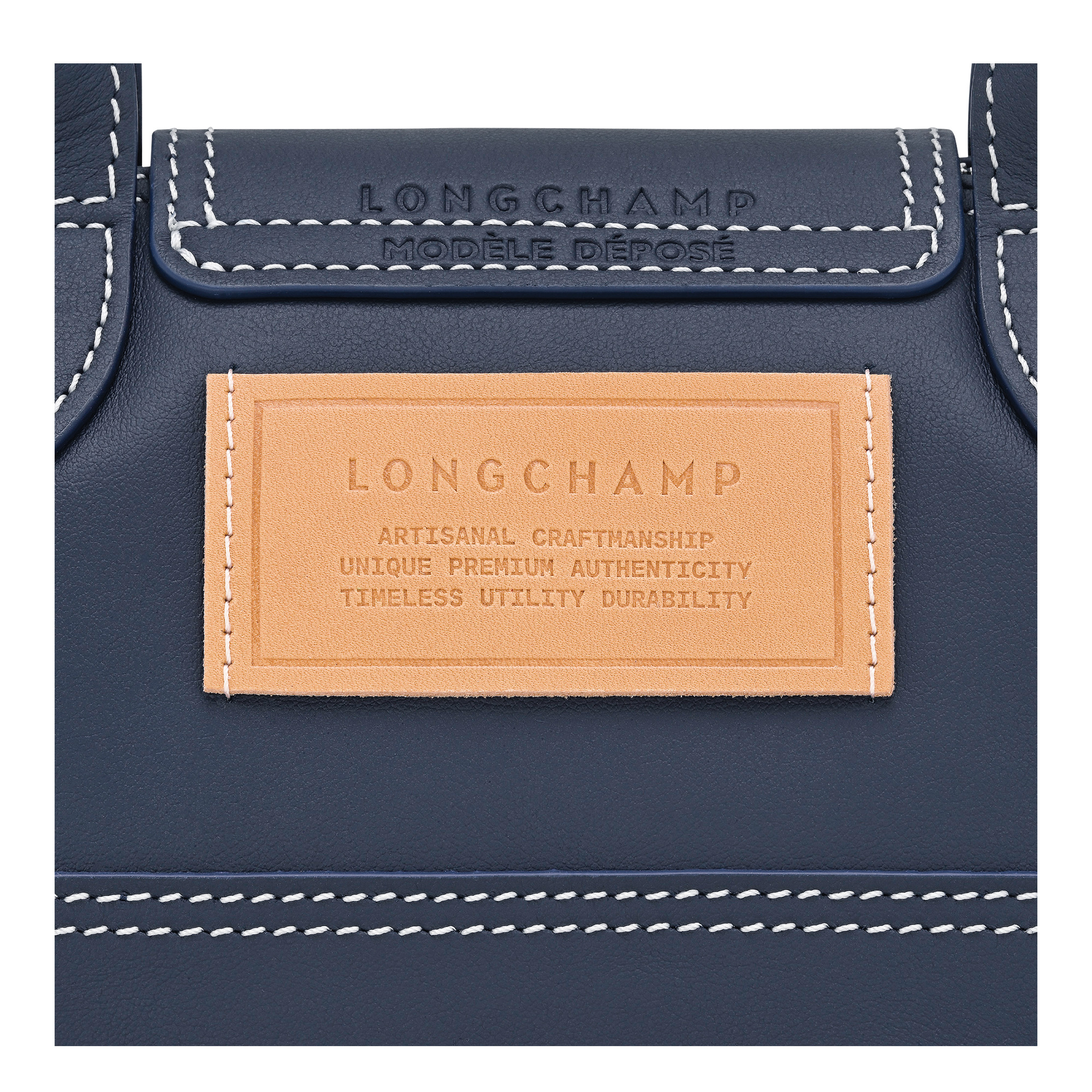 Le Pliage Xtra XS Handbag Navy - Leather - 6