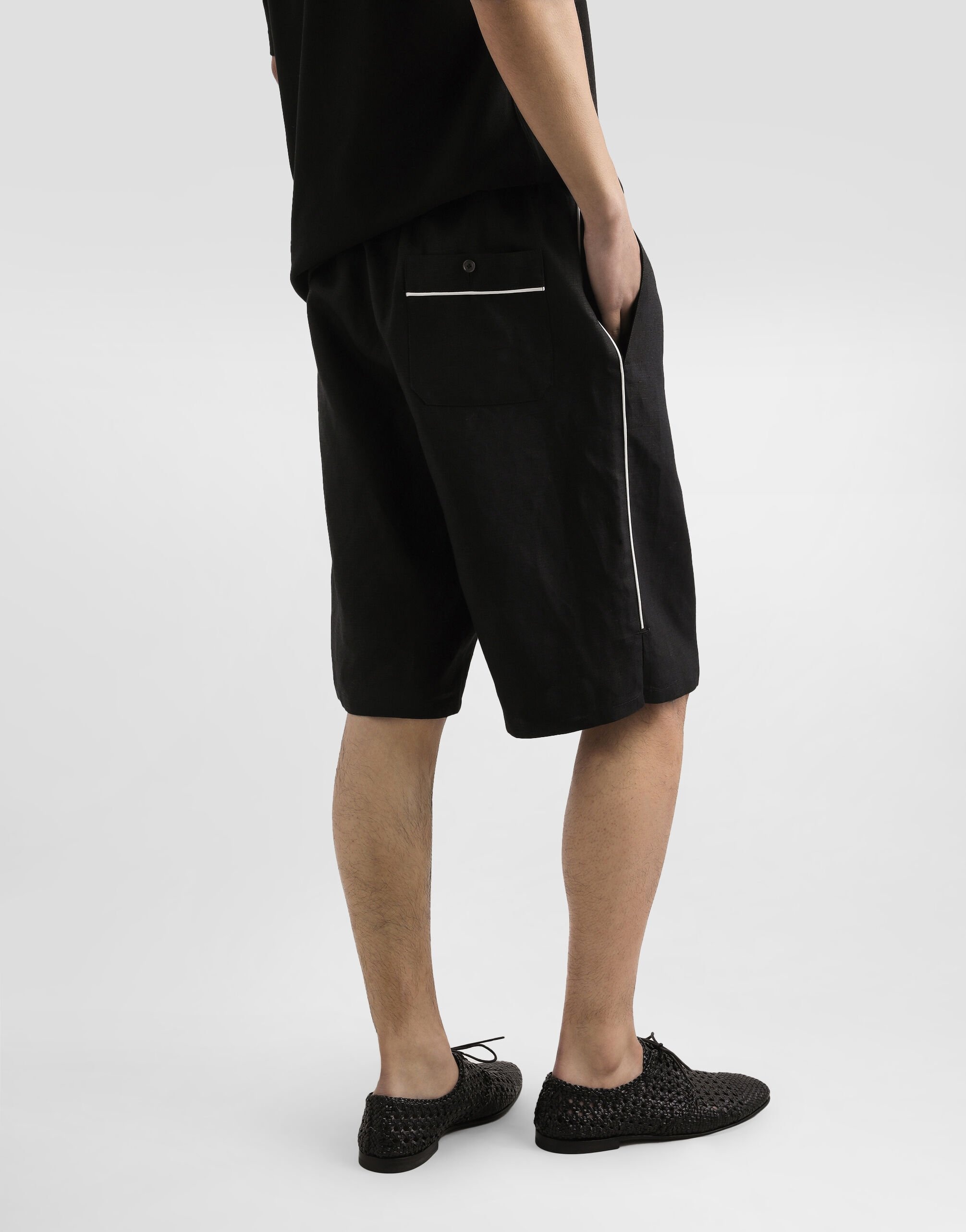Linen fabric shorts - 5