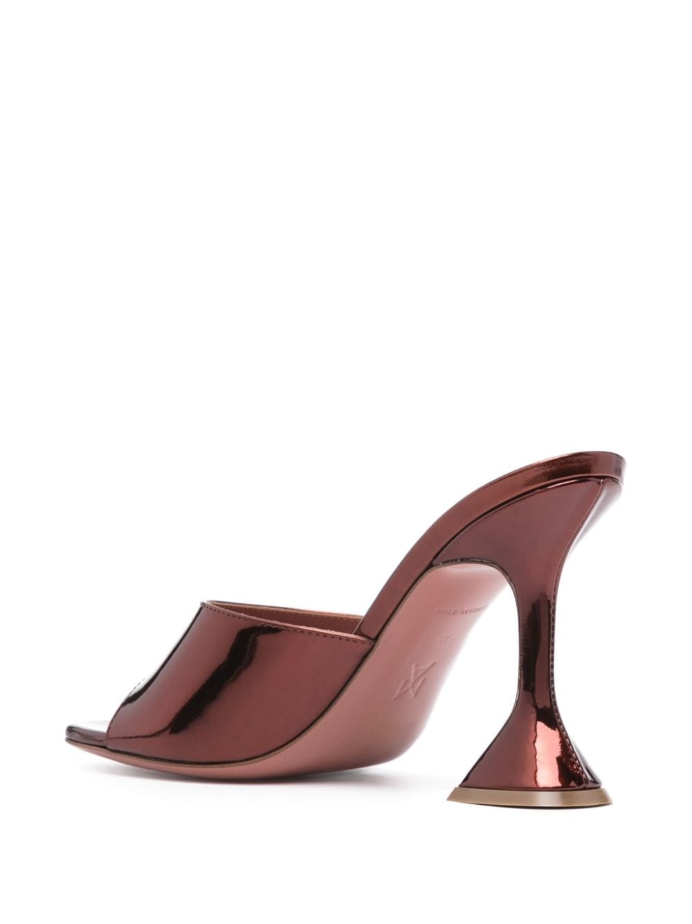 Lupita 110mm metallic mules - 3