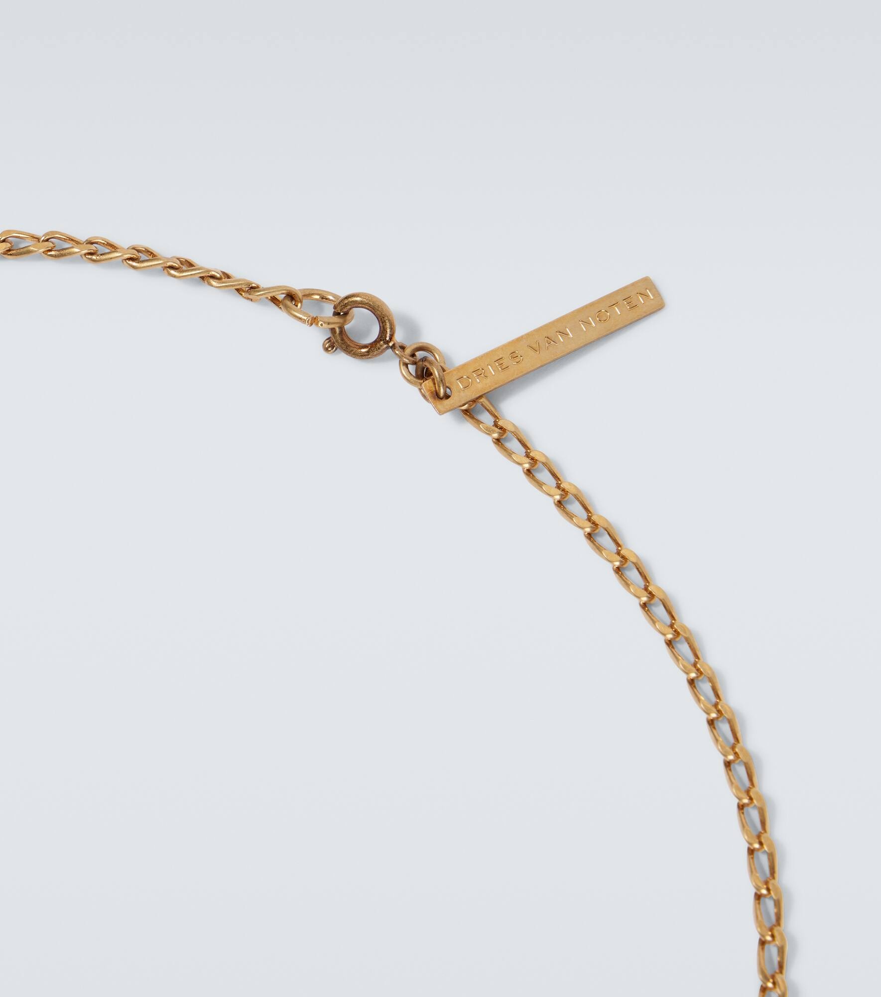 大人気♪【Dries Van Noten】Gold-plated pendant necklace Dries Van Noten Gold-plated pendant necklace | REVERSIBLE