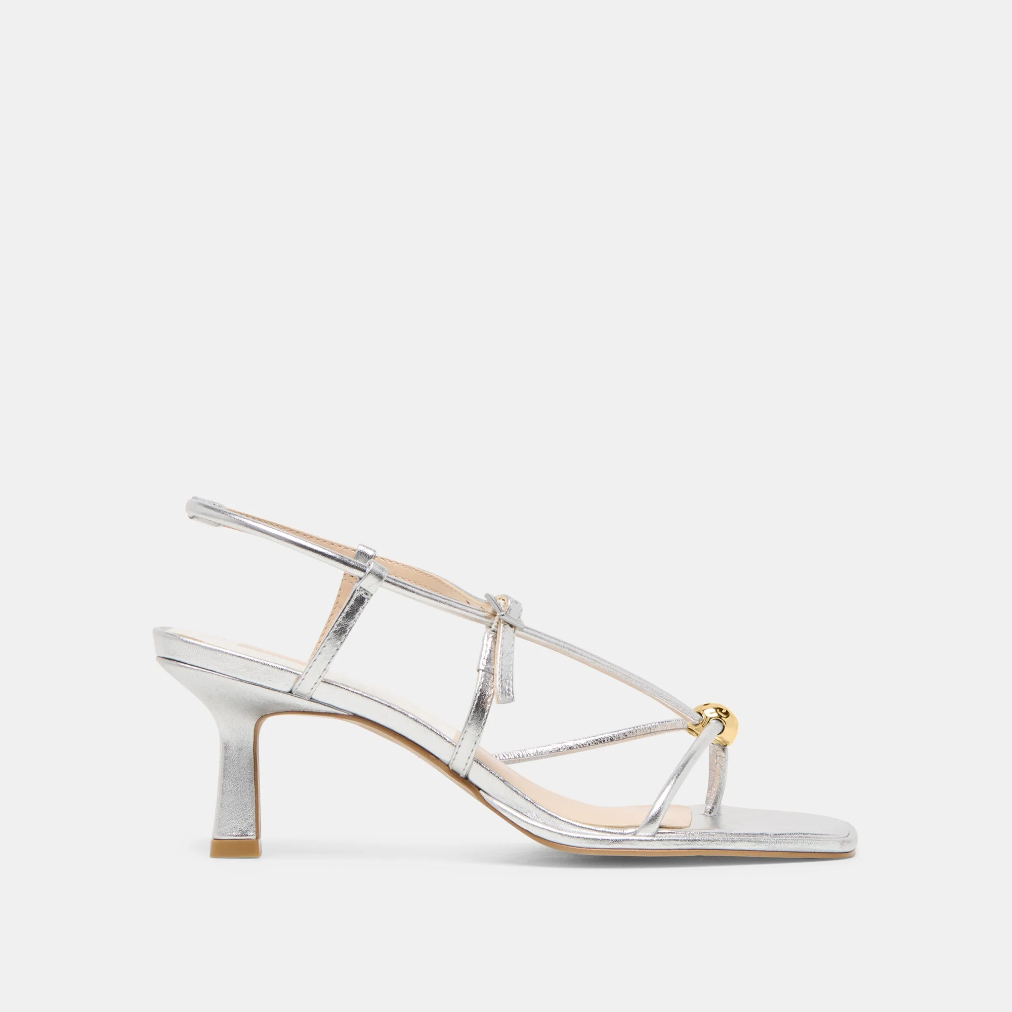 MYLEE HEELS SILVER DISTRESSED LEATHER - 1