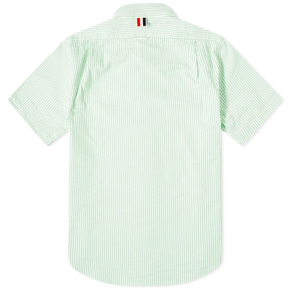 Thom Browne Button Down Seersucker Short Sleeve Shirt - 2