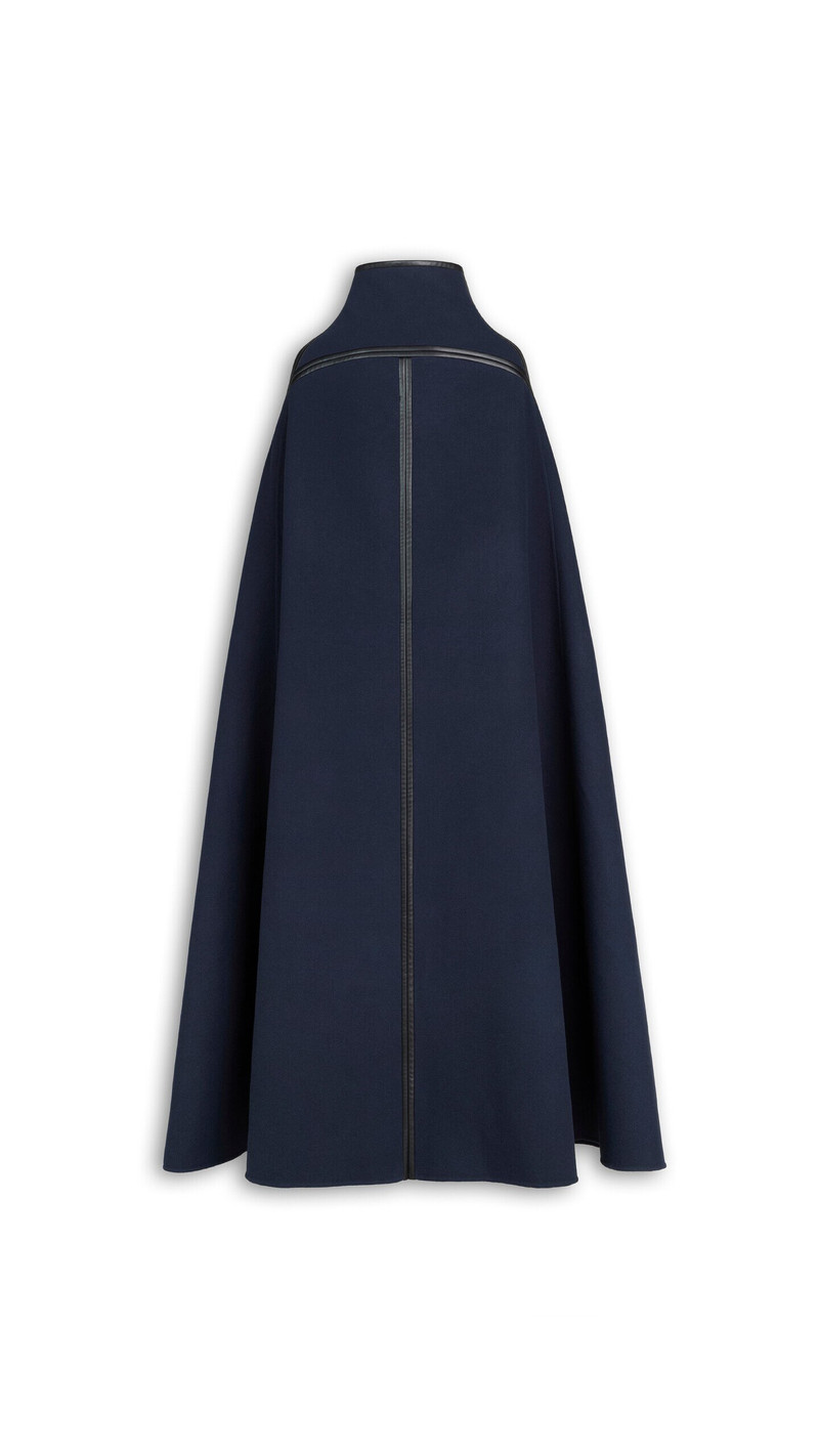 DOUBLE FACE WOOL CAPE COAT 5