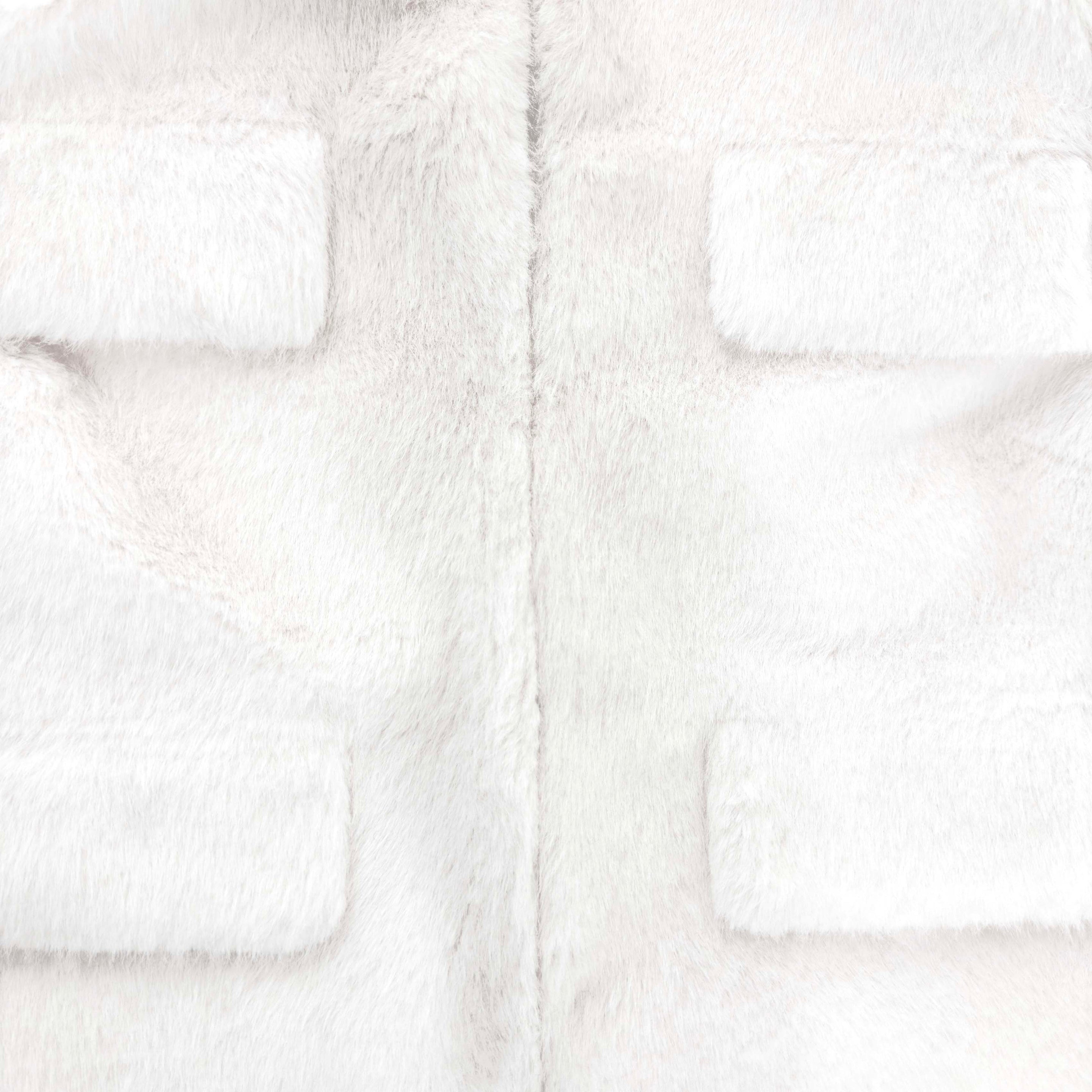 Cream Faux Fur Jacket - 5