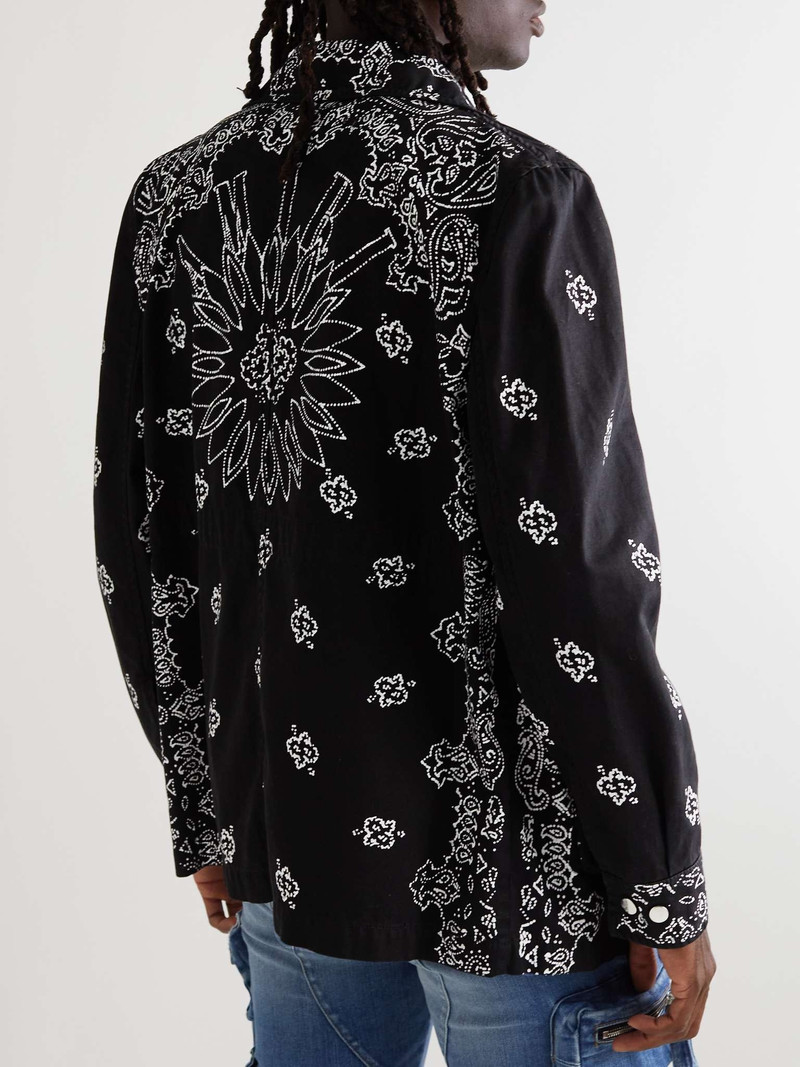 M-65 Bleached Bandana-Print Denim Jacket 4