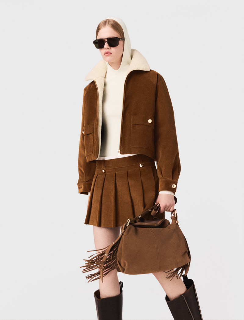 Cropped corduroy jacket 6