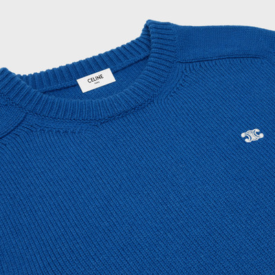 CELINE triomphe crew neck sweater in cashmere wool outlook
