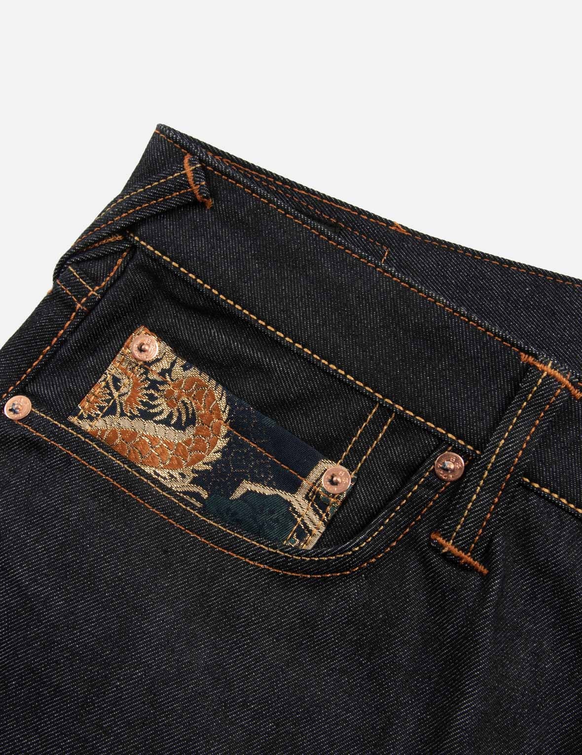 Brocade and Seagull Multi-Pocket Carrot Fit Jeans #2017 - 12