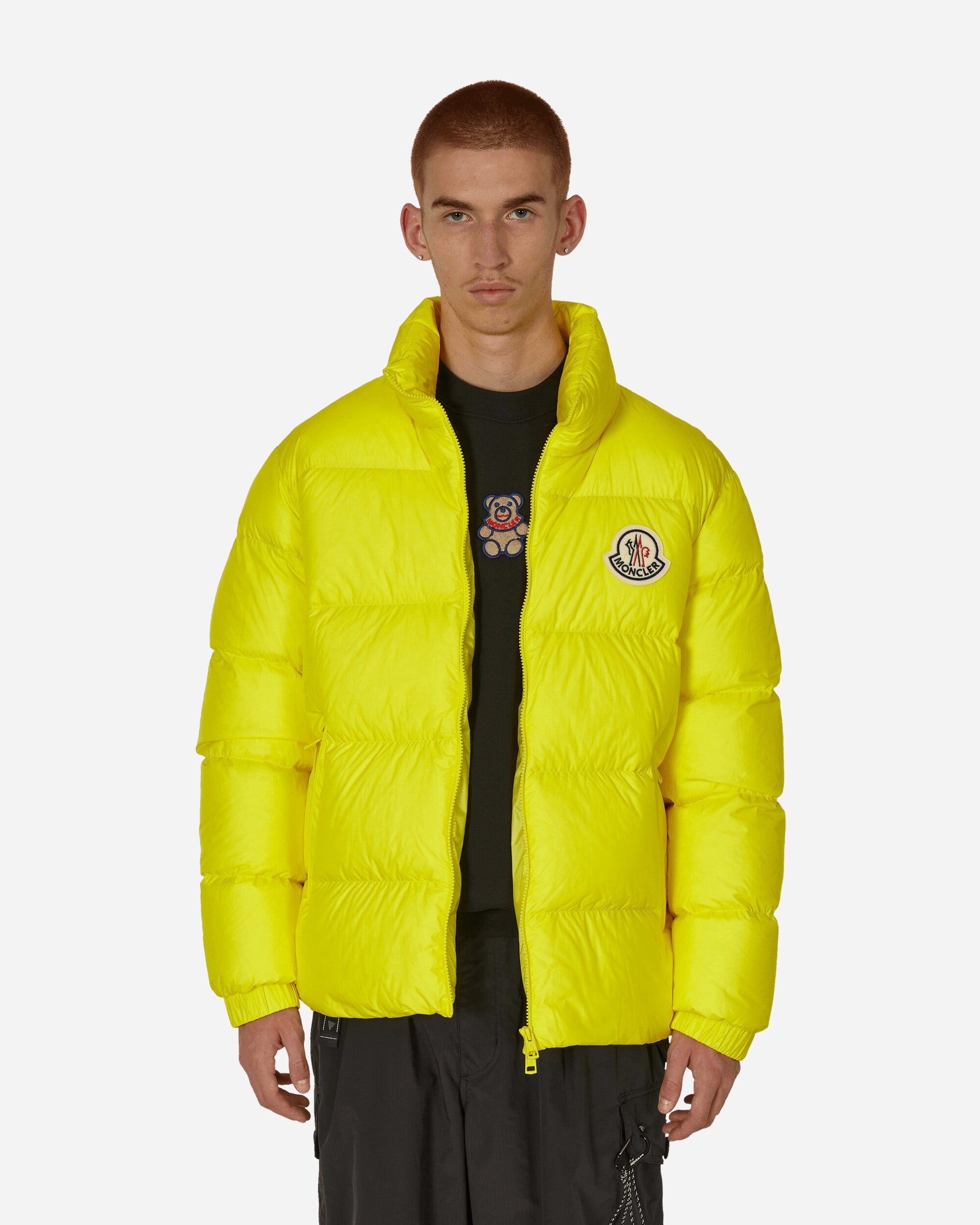 Moncler Citala Down Jacket Yellow slamjam REVERSIBLE