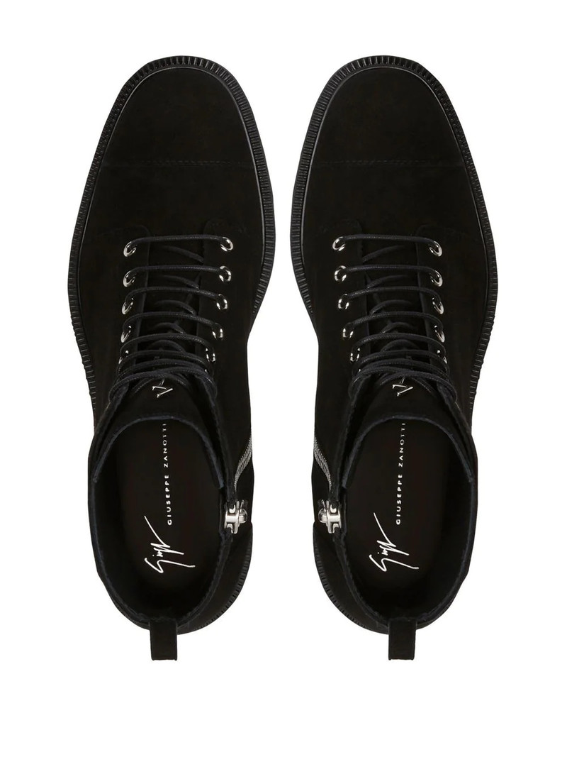 lace-up suede ankle boots 4