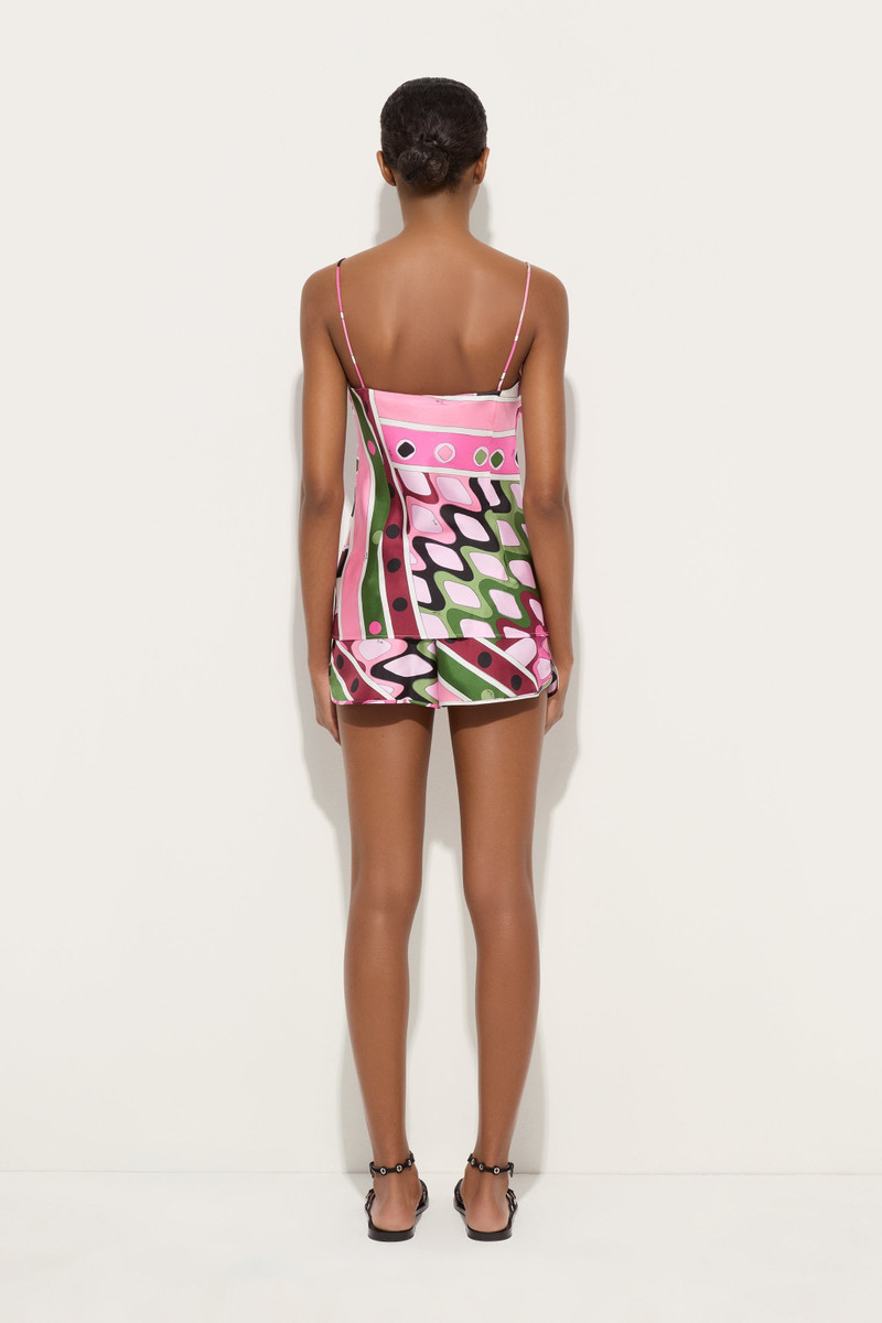 VIVARA PRINT SILK SHORTS 3