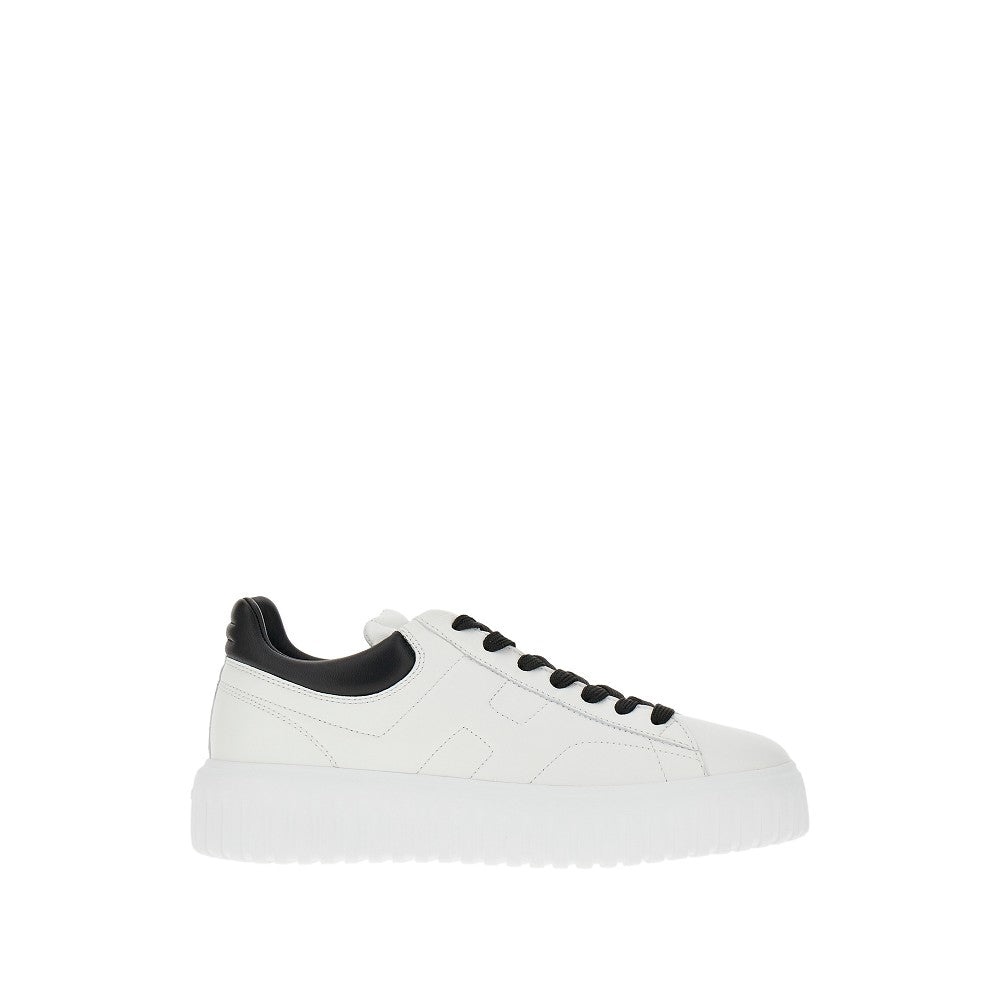 'H-STRIPES' LEATHER SNEAKERS - 1