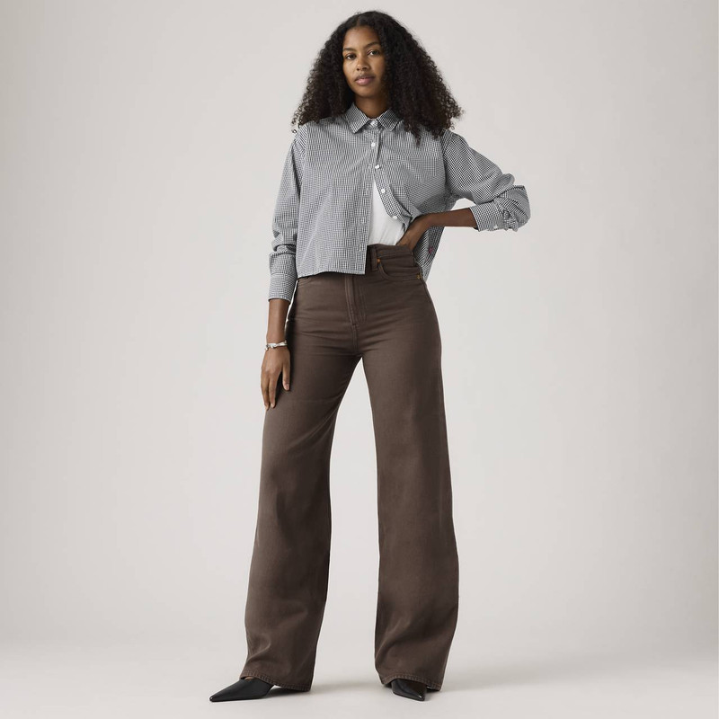 RIBCAGE WIDE-LEG WOMEN'S PANTS 1
