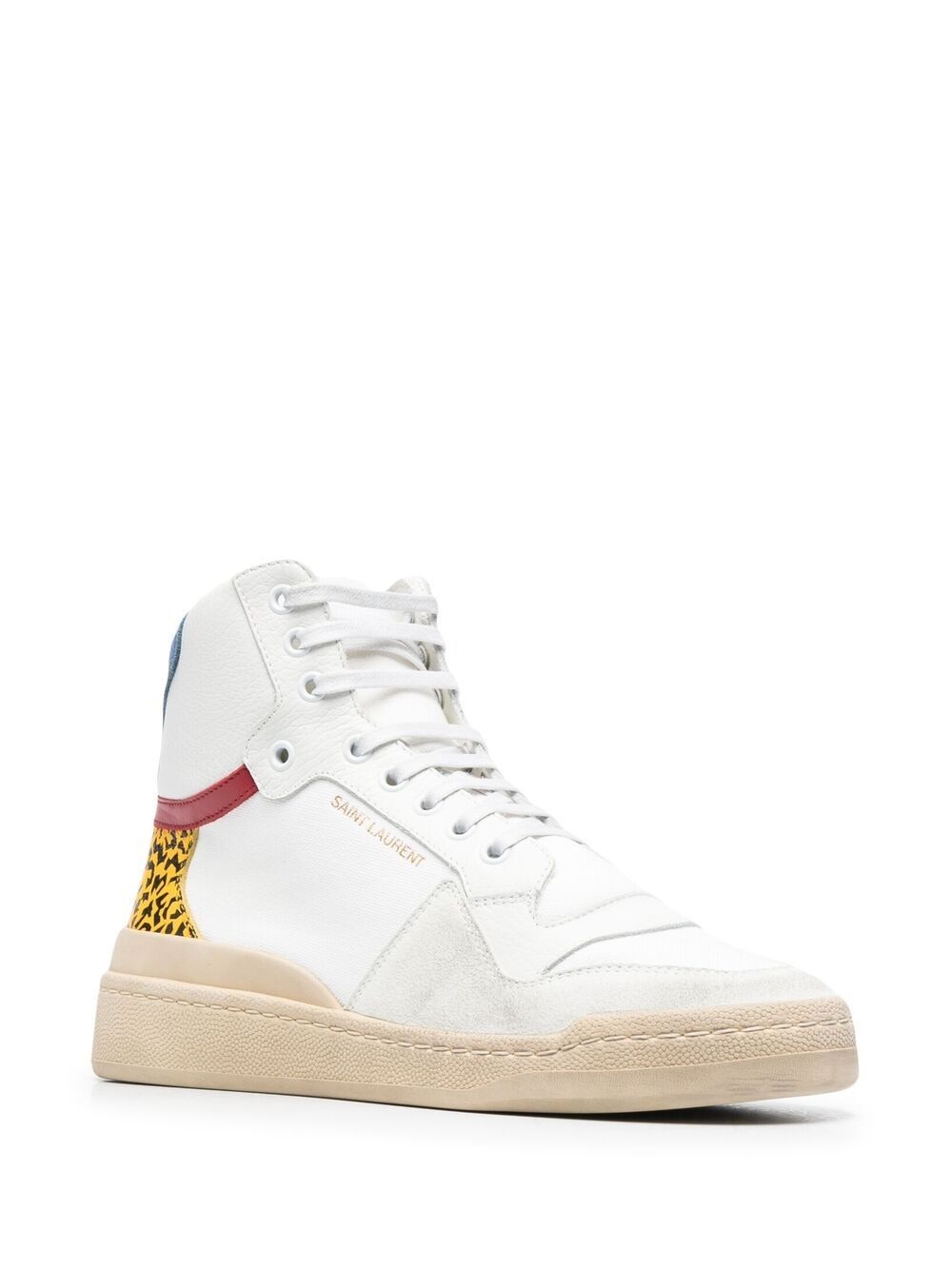 panelled mid-top sneakers - 2