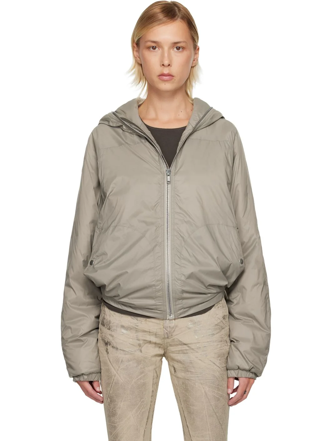 Taupe Concordians Sealed Windbreaker Jacket - 1