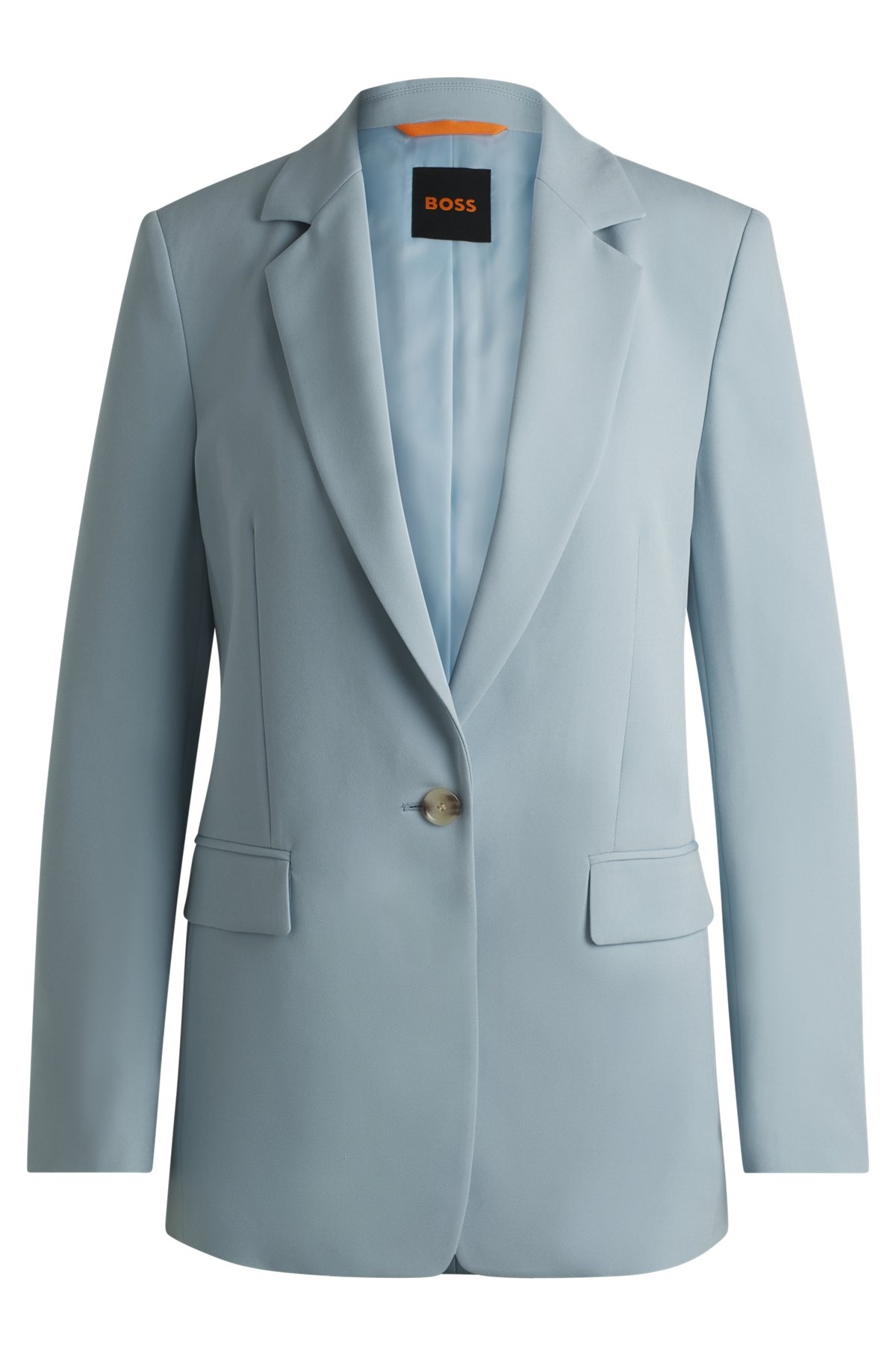 FITTED BLAZER IN STRETCH FABRIC - 1