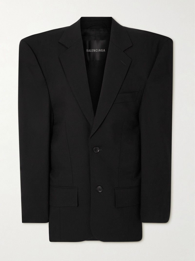 Oversized wool blazer Black 1