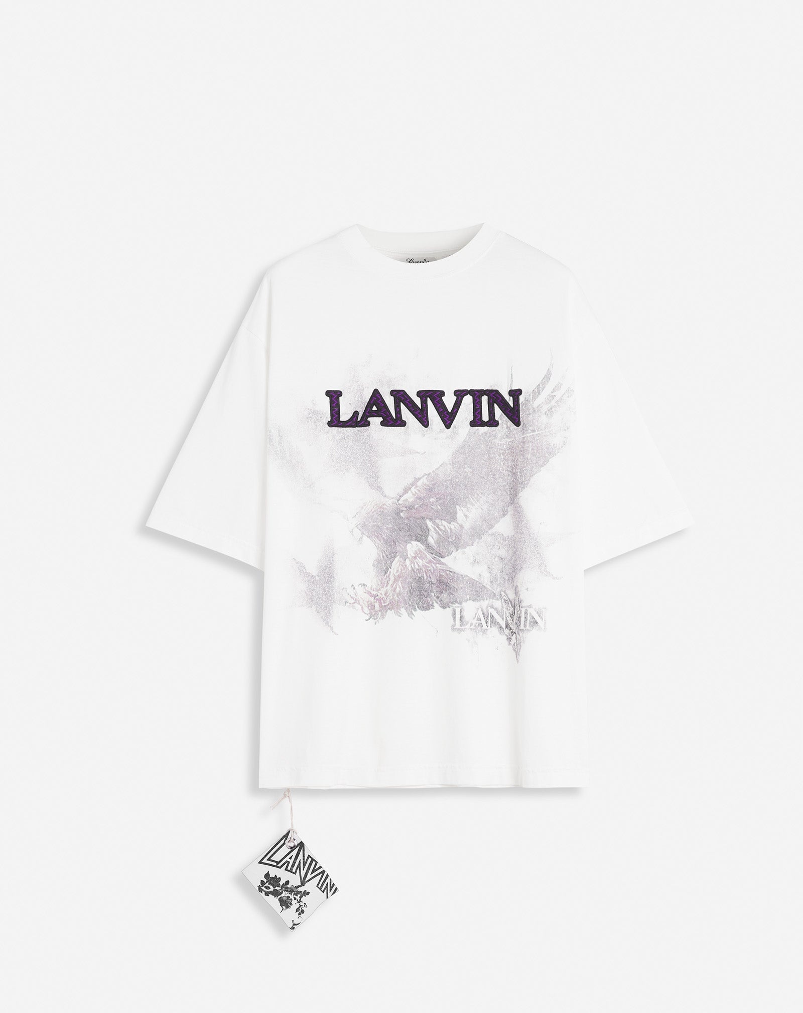 LANVIN X FUTURE UNISEX EAGLE PRINT LOOSE-FIT T-SHIRT - 1