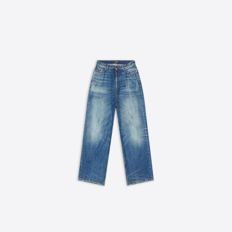 Pull-up Pants  in Blue 1