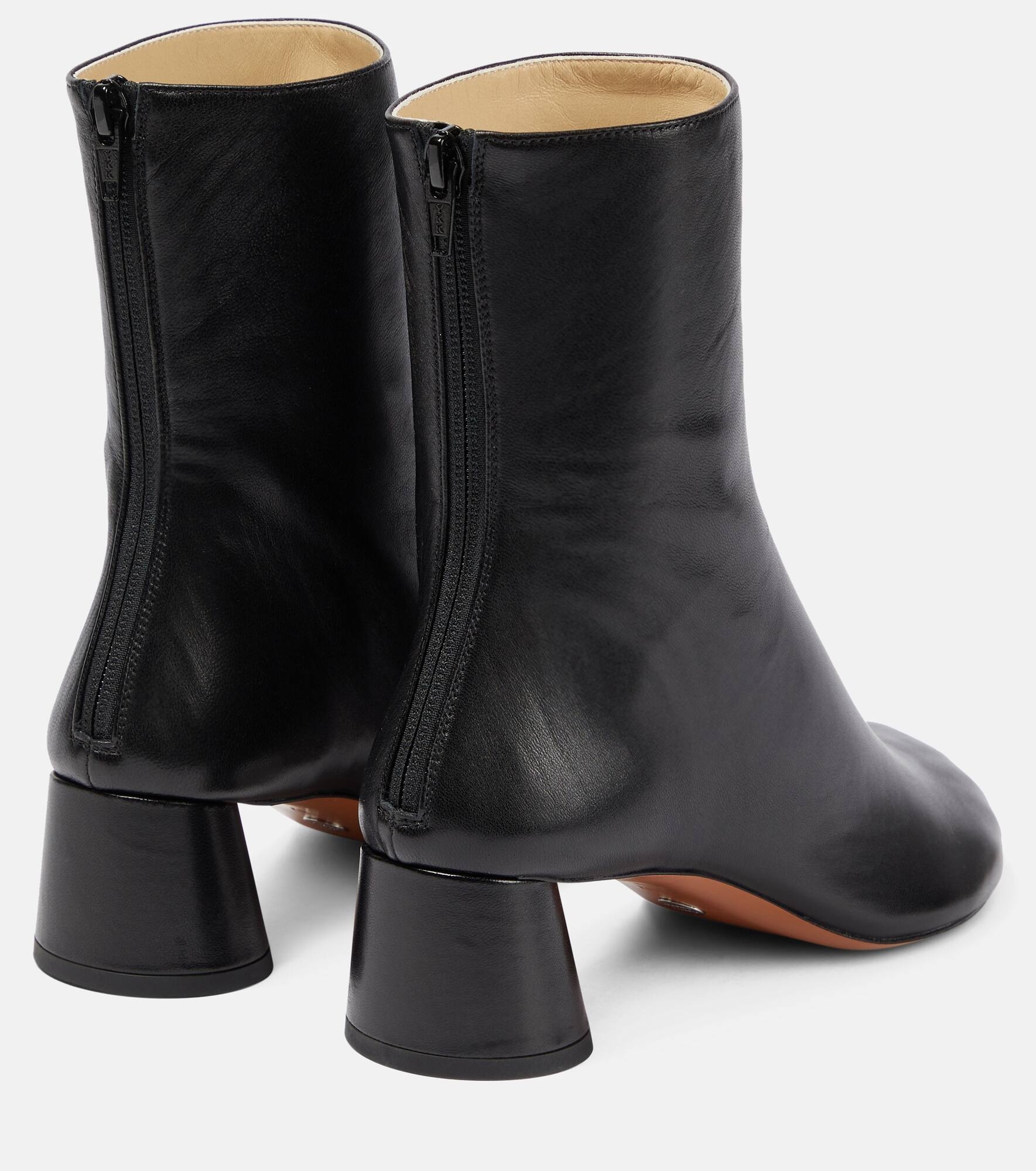 Sculpt leather ankle boots - 3