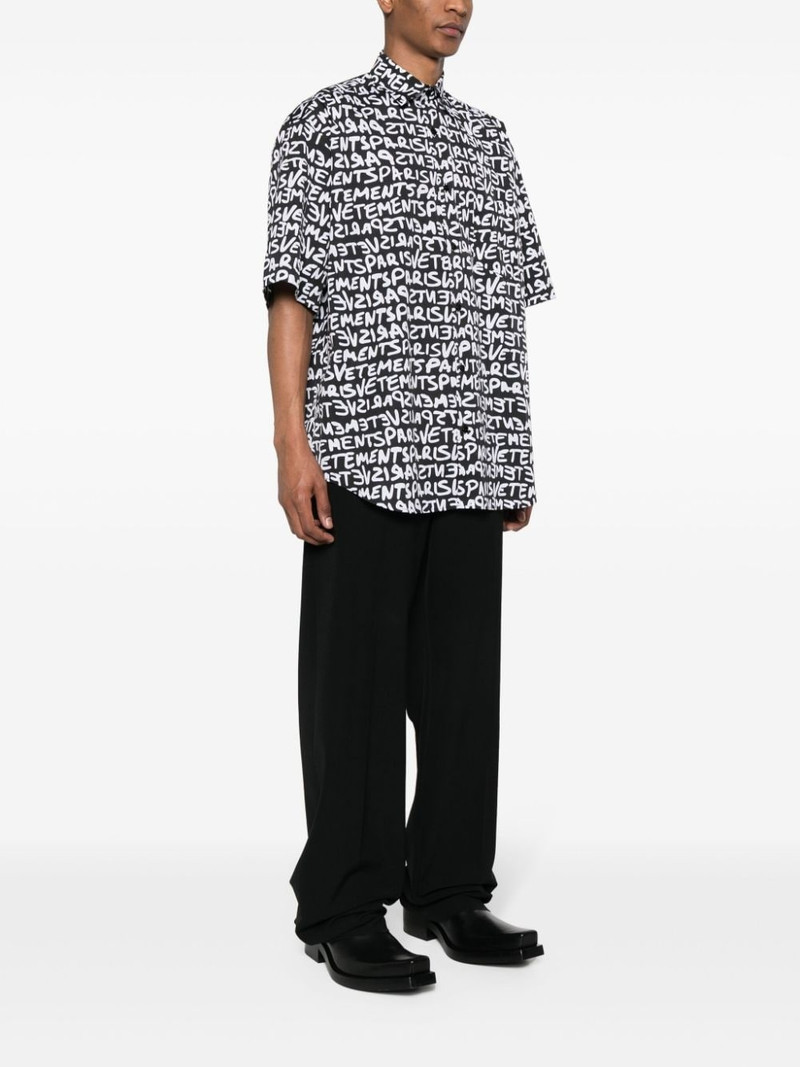 logo-print cotton shirt 4